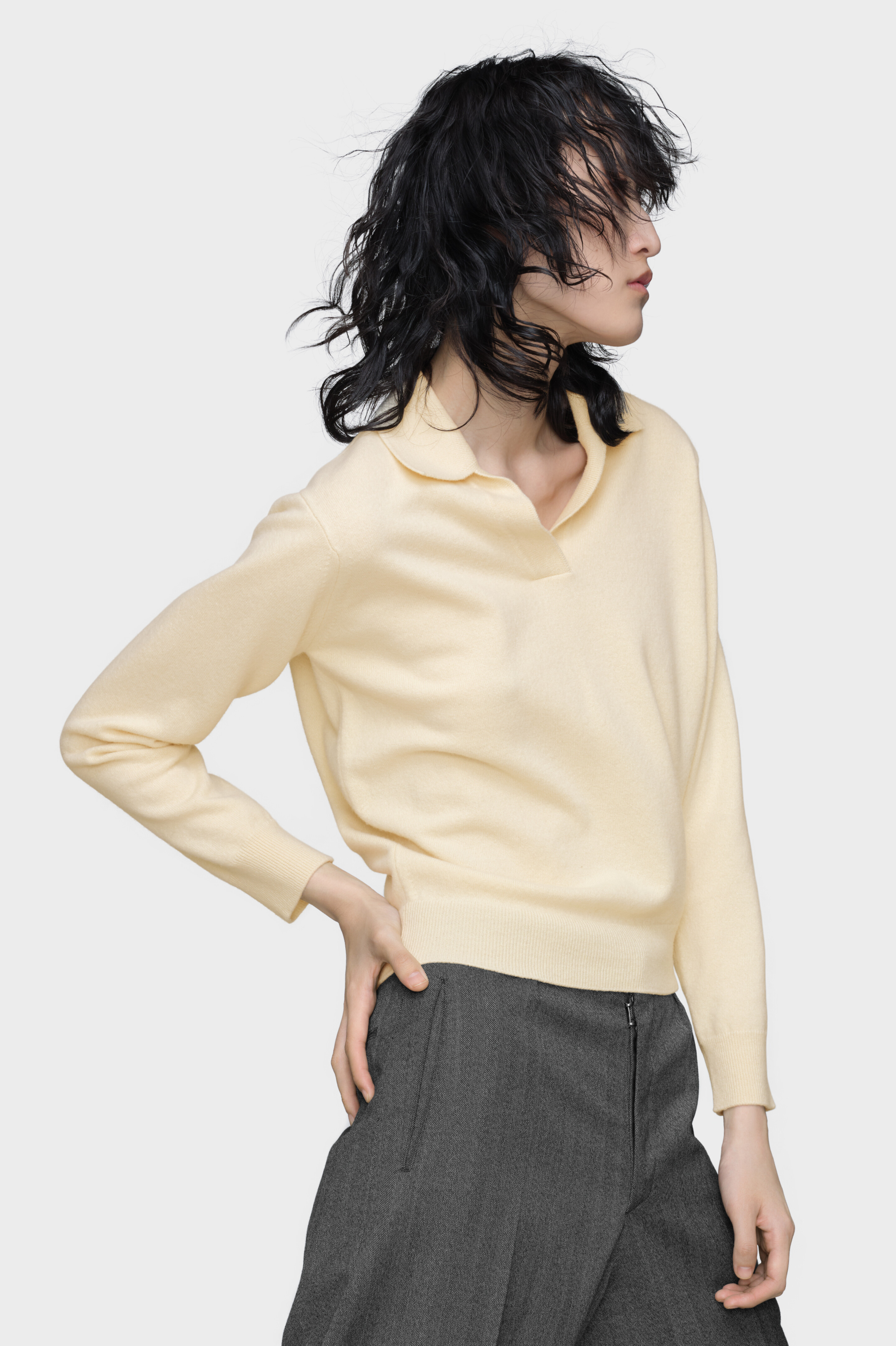 Maison Margiela ポロ ニット レディース Maison Margiela メゾンマルジェラ ニットポロシャツ ホワイト