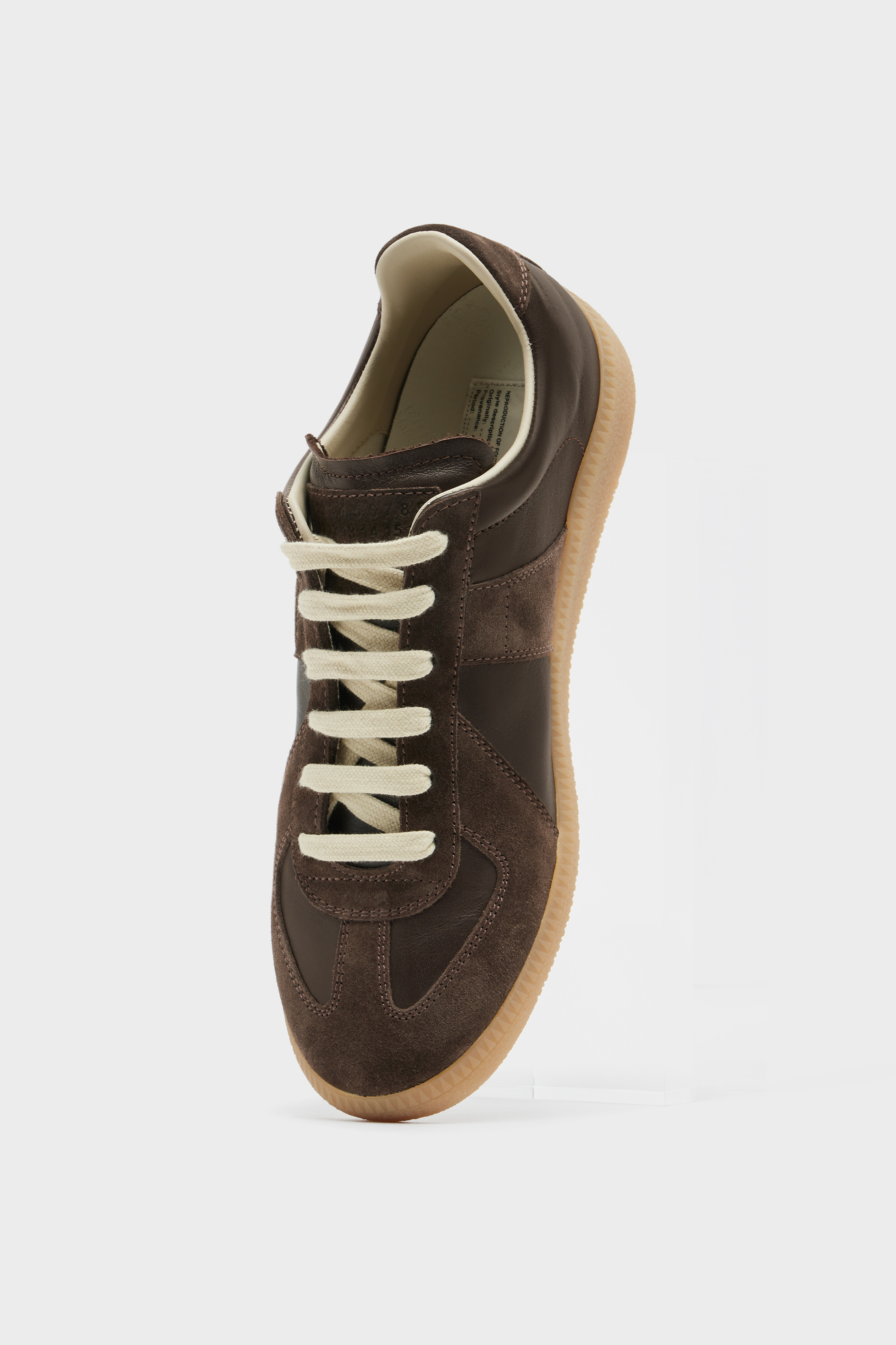 Men's Brown Nappa Leather Replica Sneakers | Maison Margiela