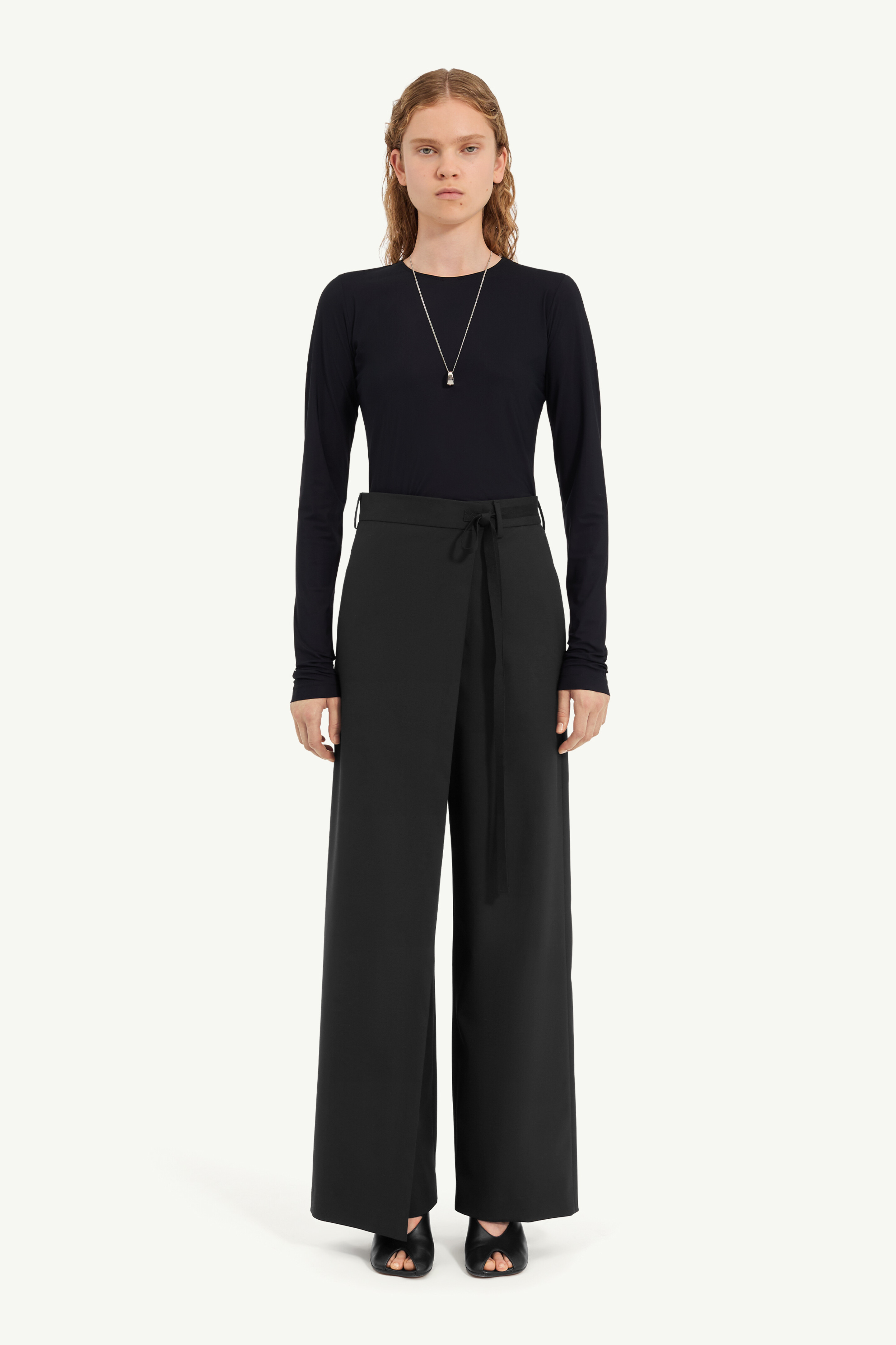 Wool-blend trousers