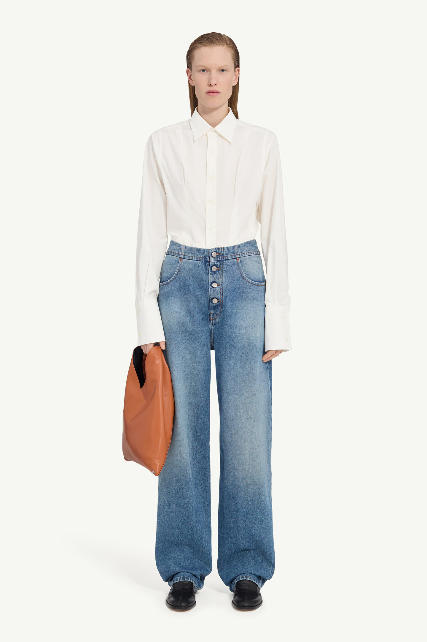 ハイウエストジーンズ