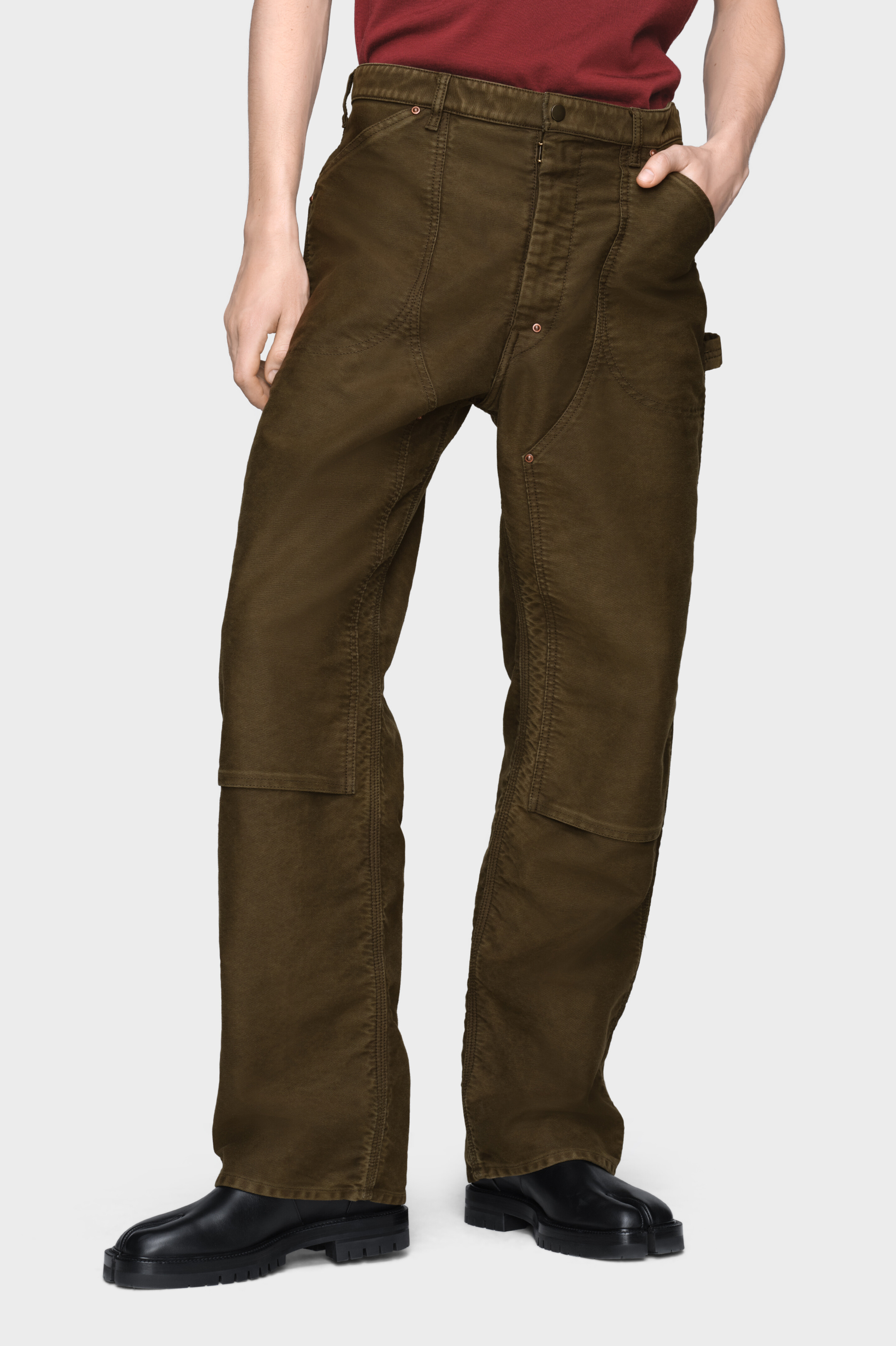 Men's Blue Cotton Straight-Leg Jeans | Maison Margiela