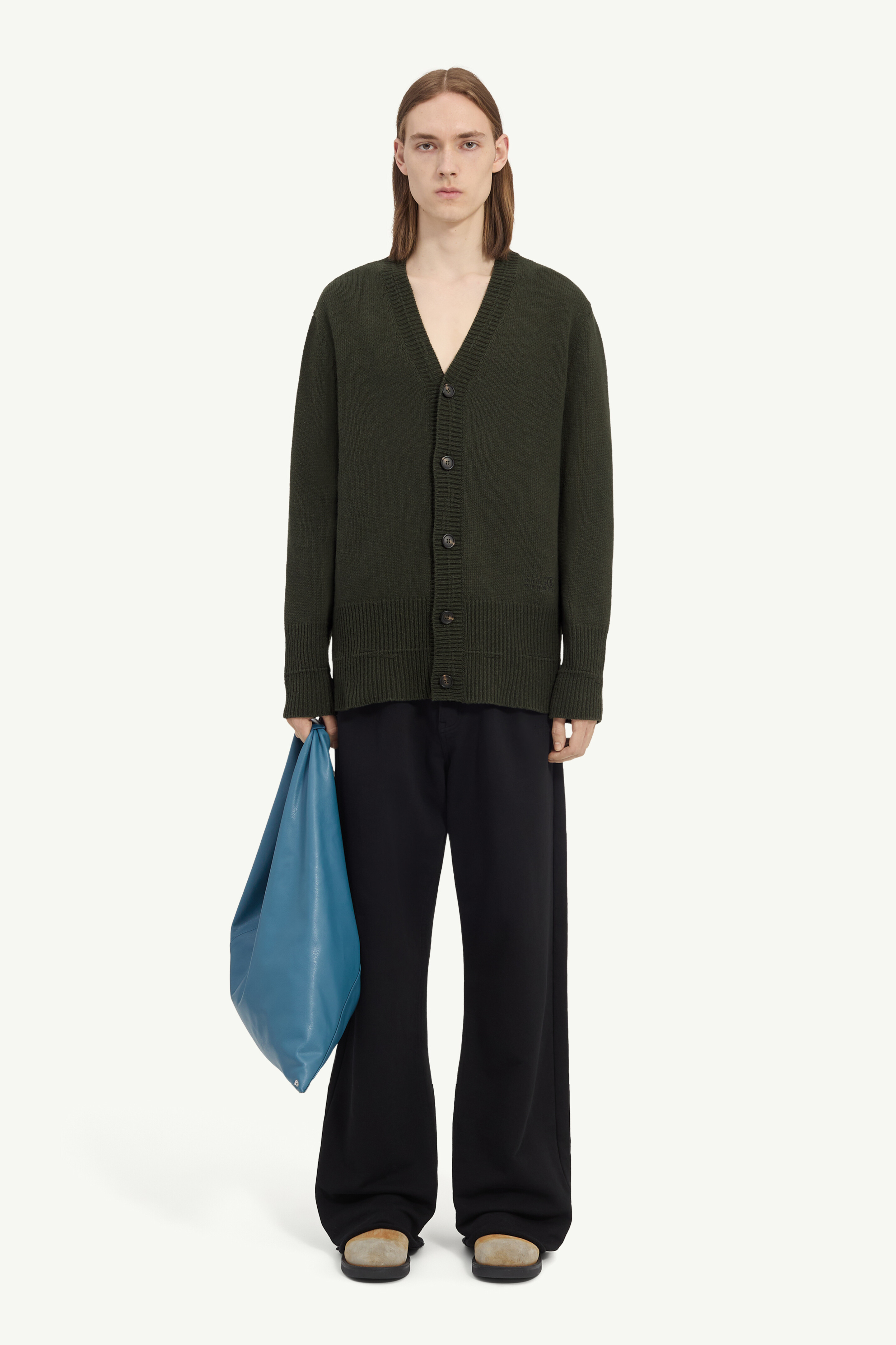 Wool V-neck cardigan