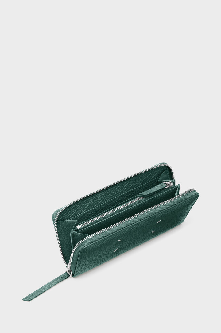 Zip-Around Leather Wallet Black | Maison Margiela