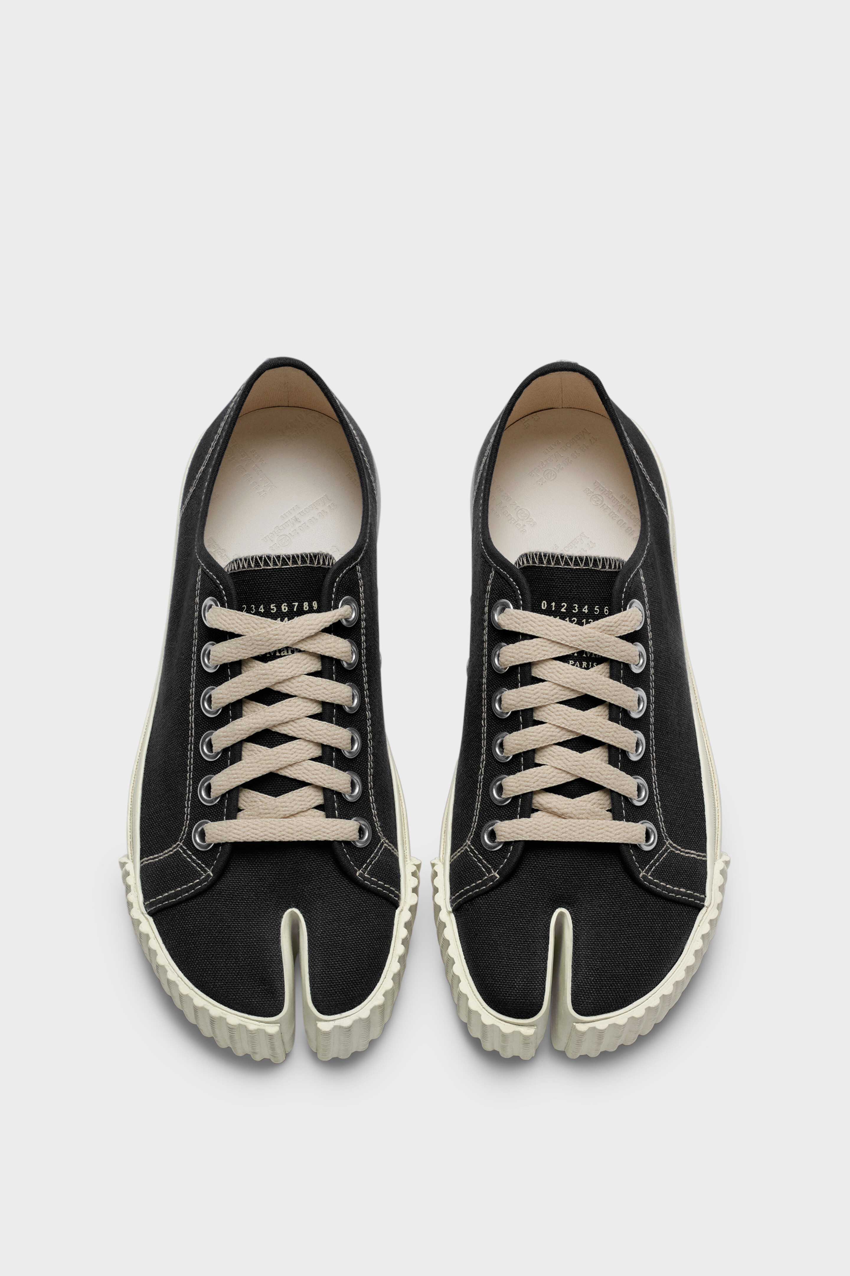 Women's Black Cotton Tabi Sneakers | Maison Margiela
