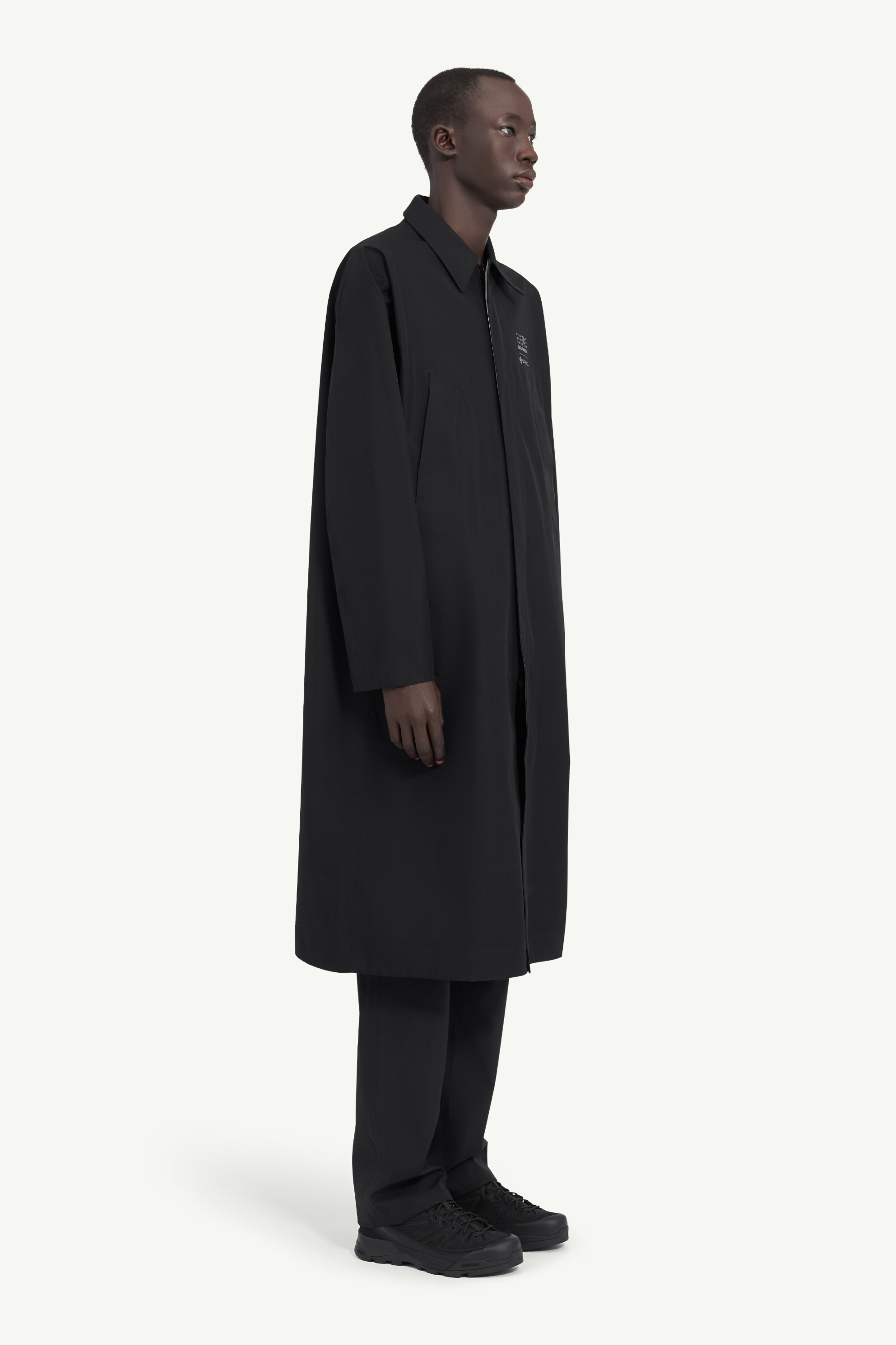 Black MM6 x Salomon GORE-TEX Trench coat | MM6 Official