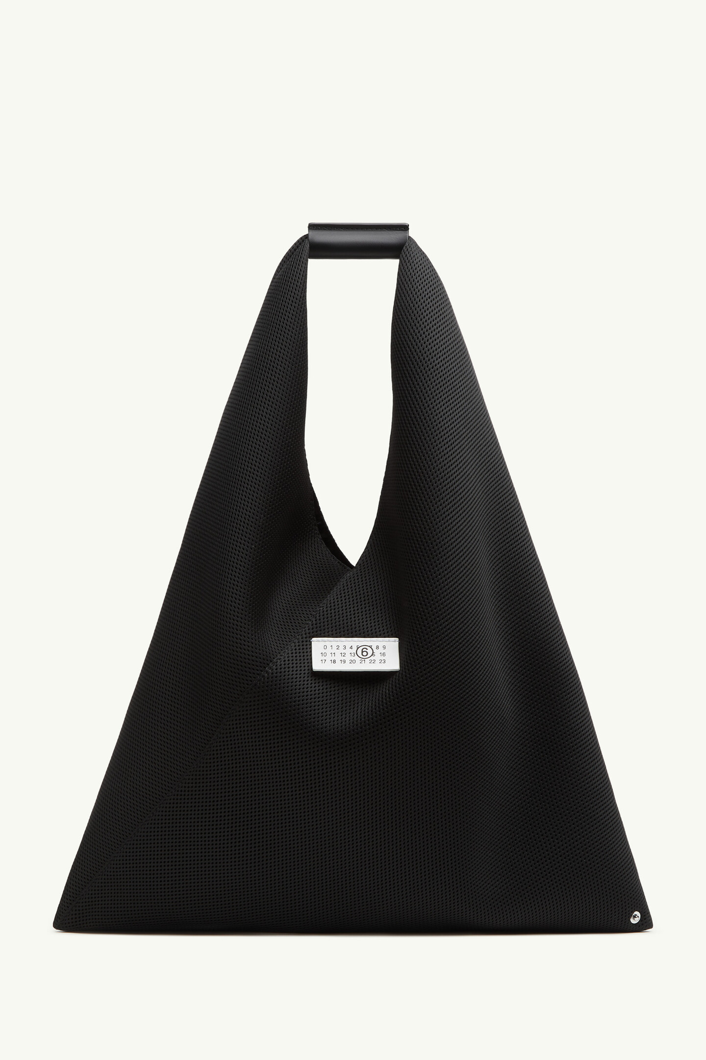 Black Japanese Medium Bag In Mesh | MM6