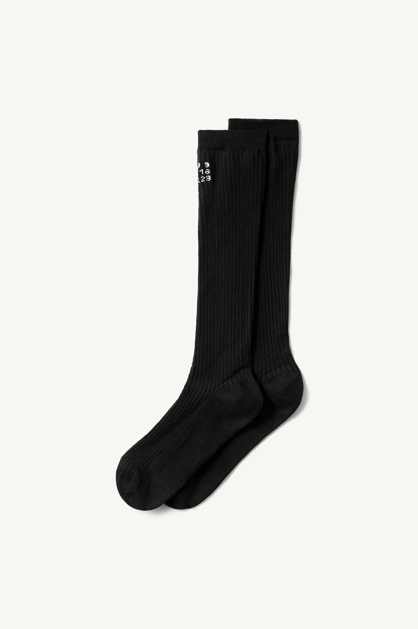 m*a様 mm6 ソックスブーツ　36 黒色 Black Numeric knee-high socks | MM6 Official