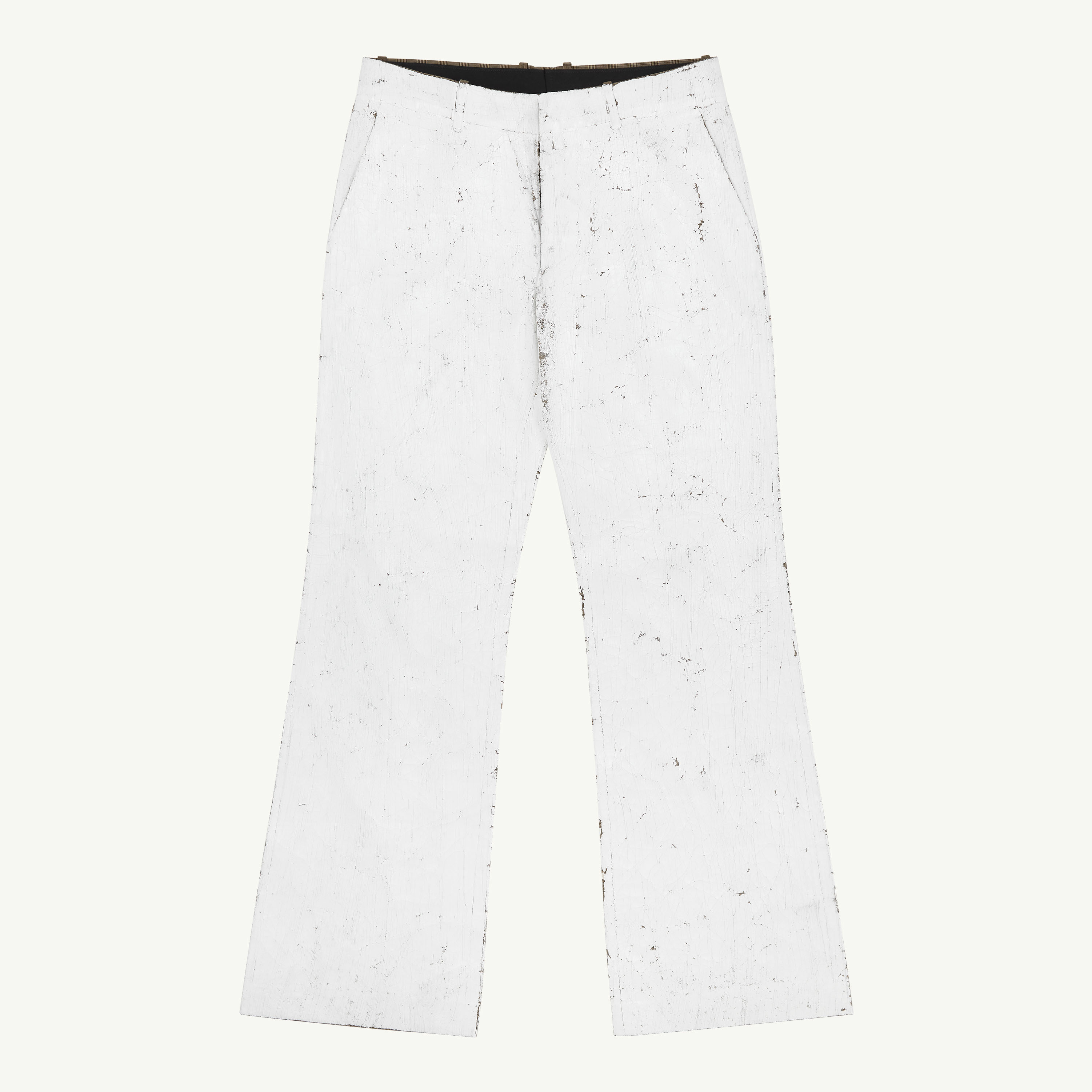 Painted White Trousers