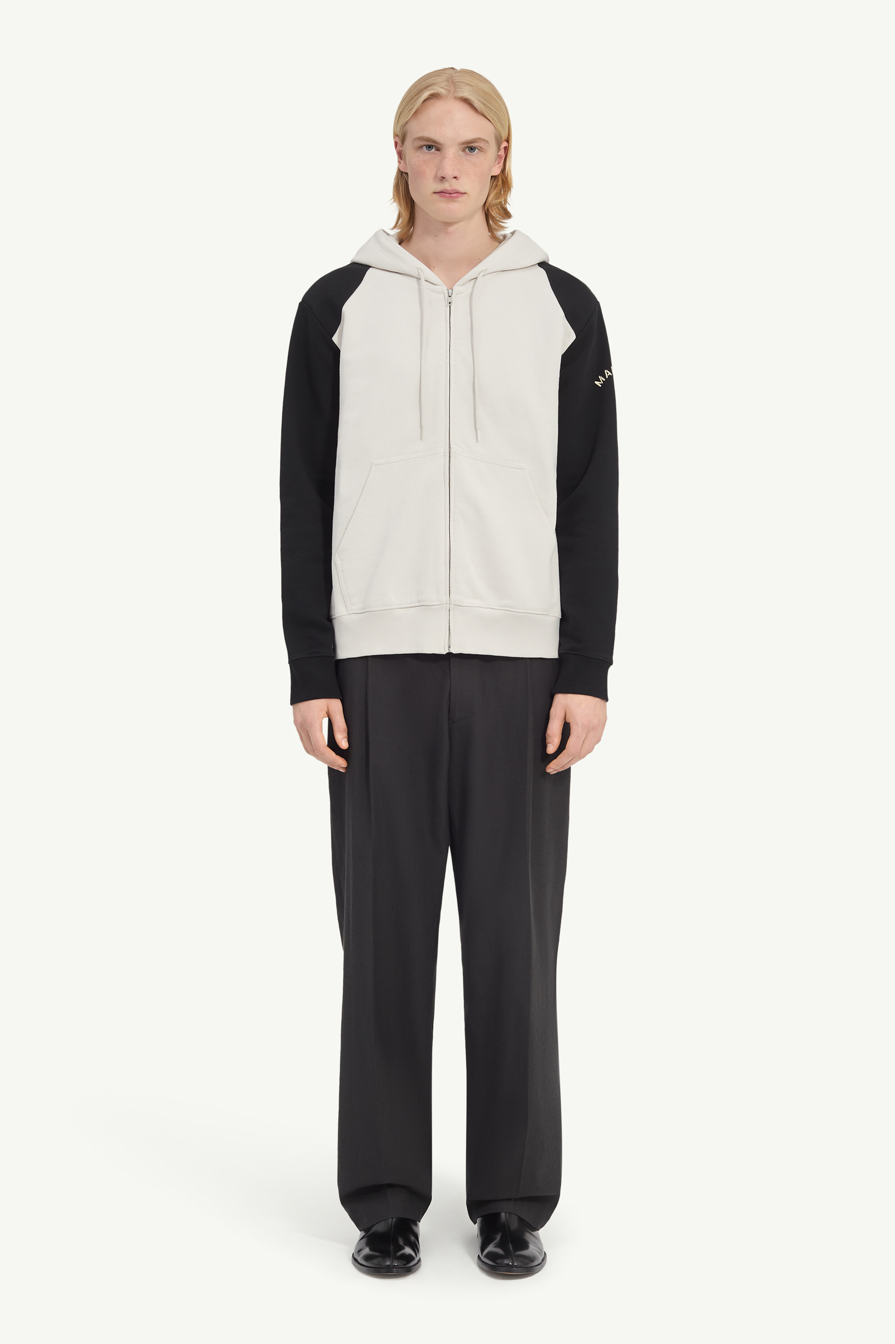 Unbrushed cotton sweatshirt