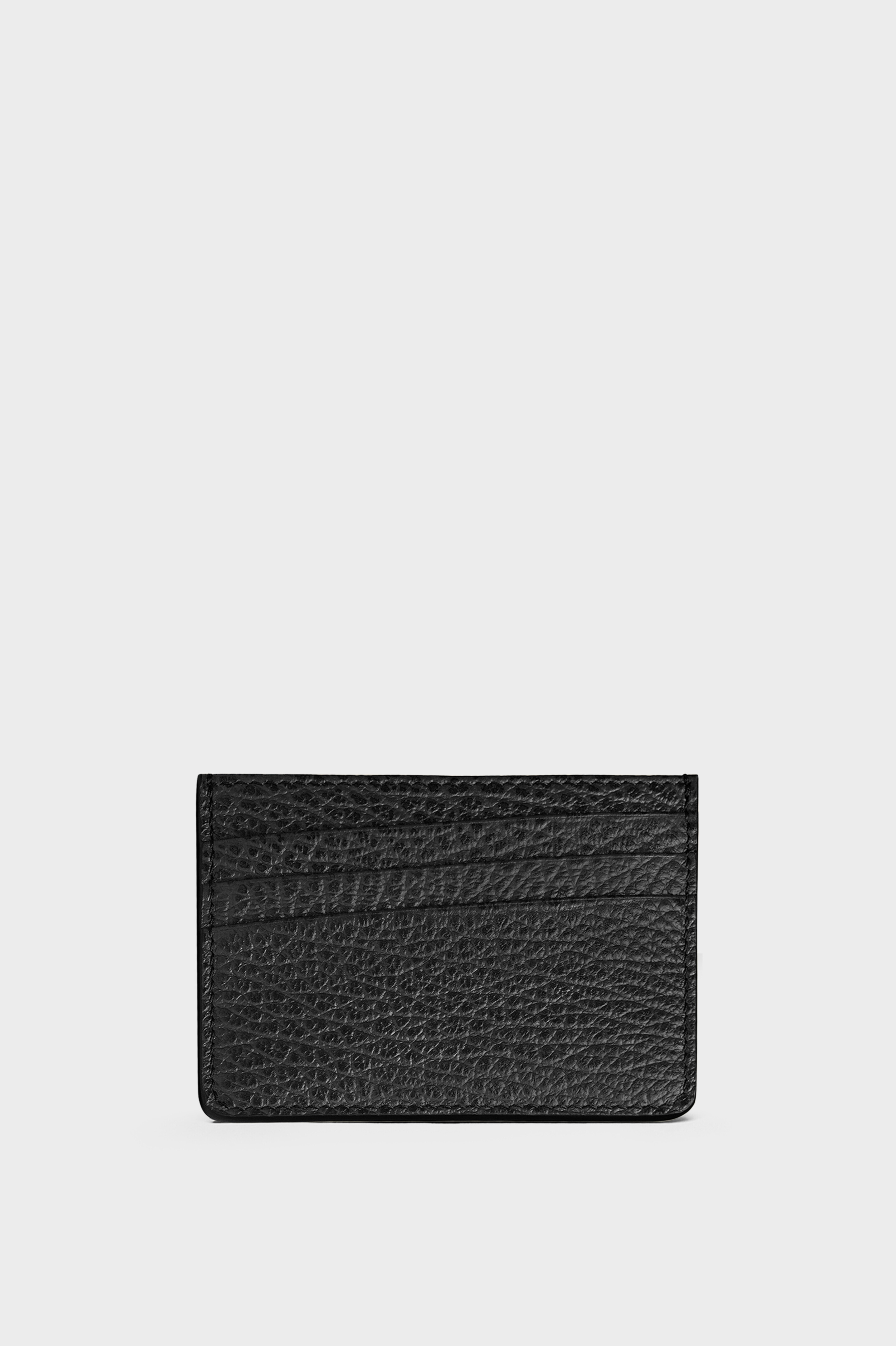 Black Grainy Leather Cardholder | Maison Margiela
