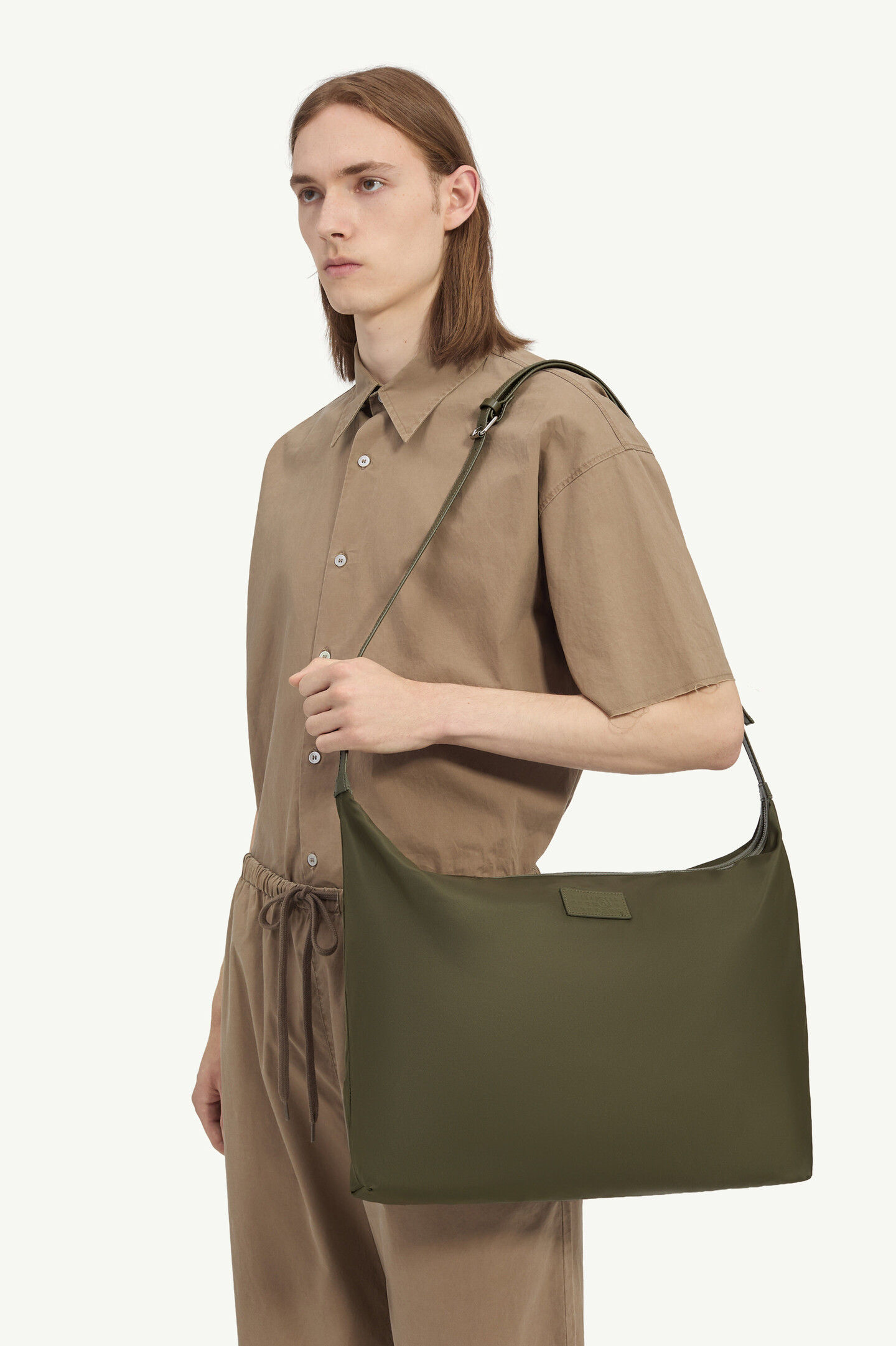 DYKER J BAG TWILL KSM pablo vinci メゾンキネマ Yellow Nylon twill crossbody bag | MM6 Official