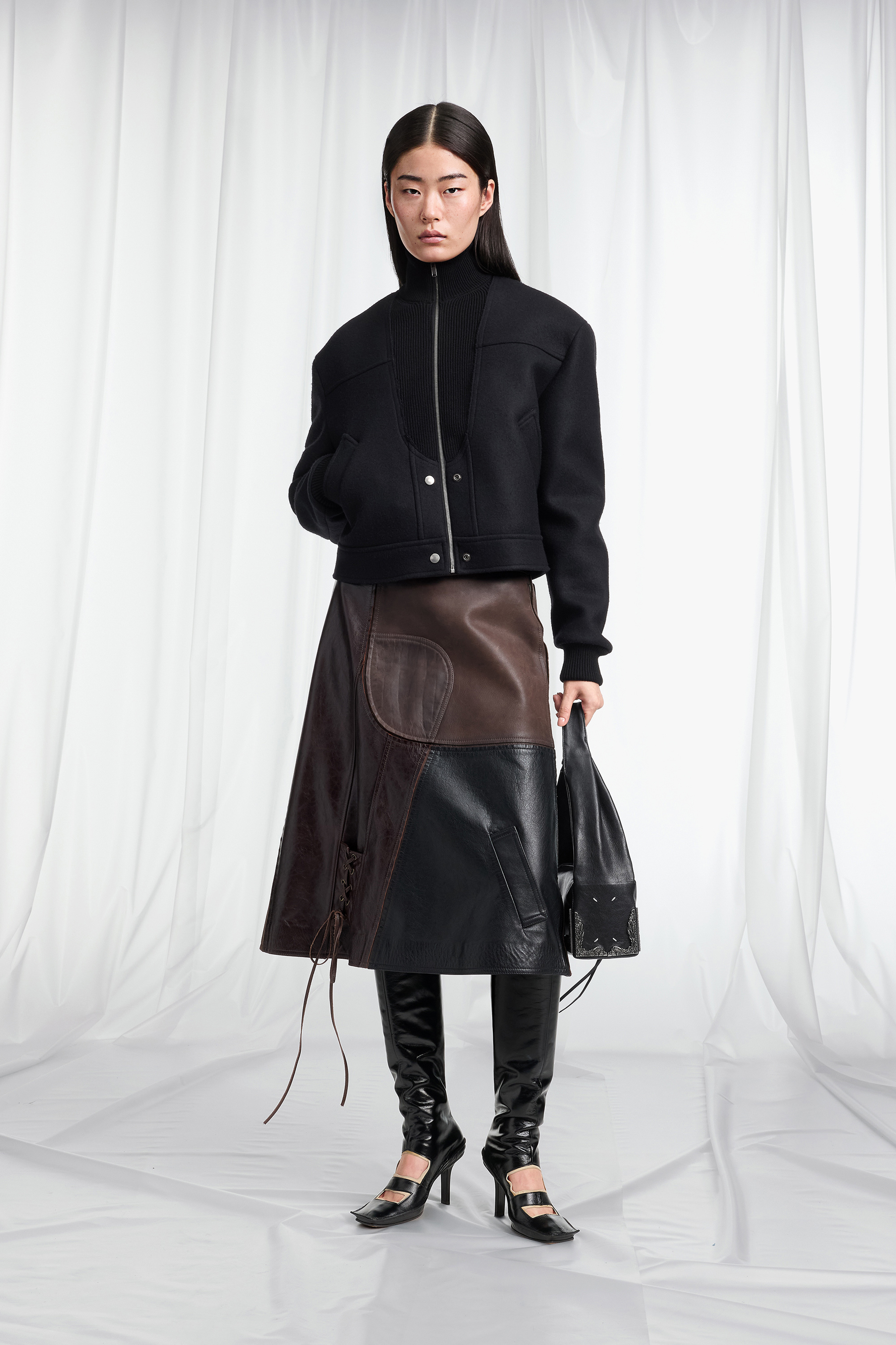 T*.様 Maison Martin Margiela Wool blouson Black Virgin Wool Bomber Jacket | Maison Margiela Official