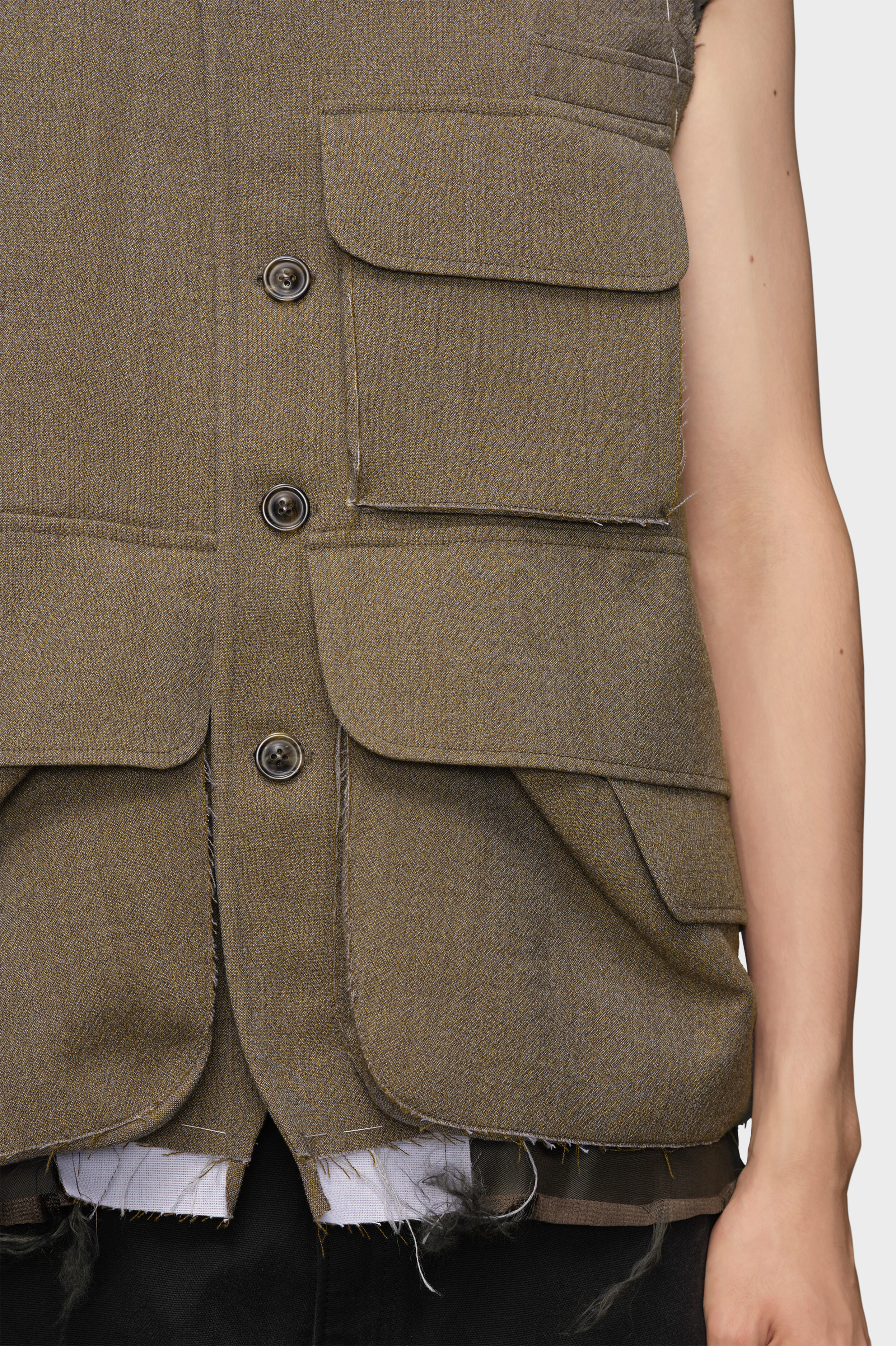 Maison Margiela ノースリーブジャケット ノースリーブウールジャケット
