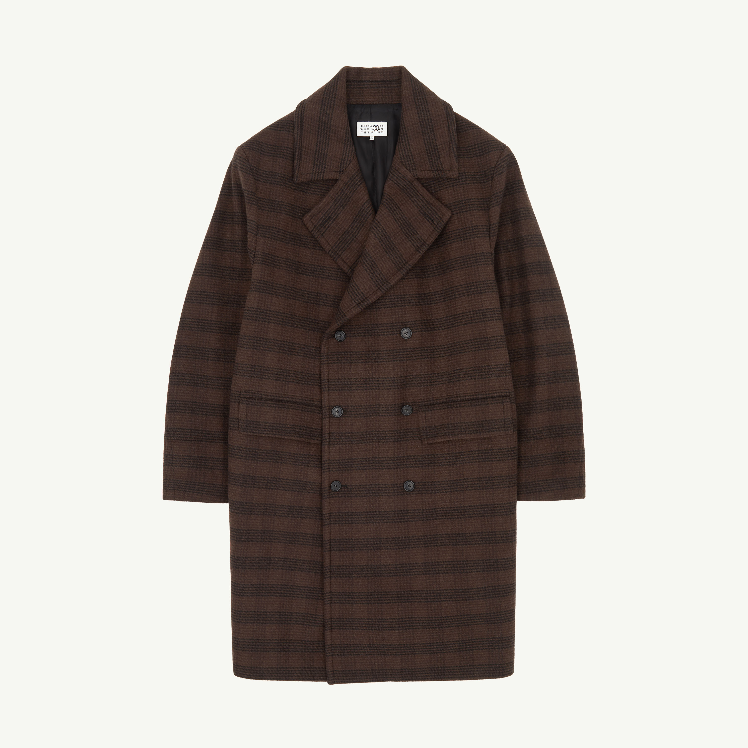 Women's Wool-Blend Checked Coat | MM6