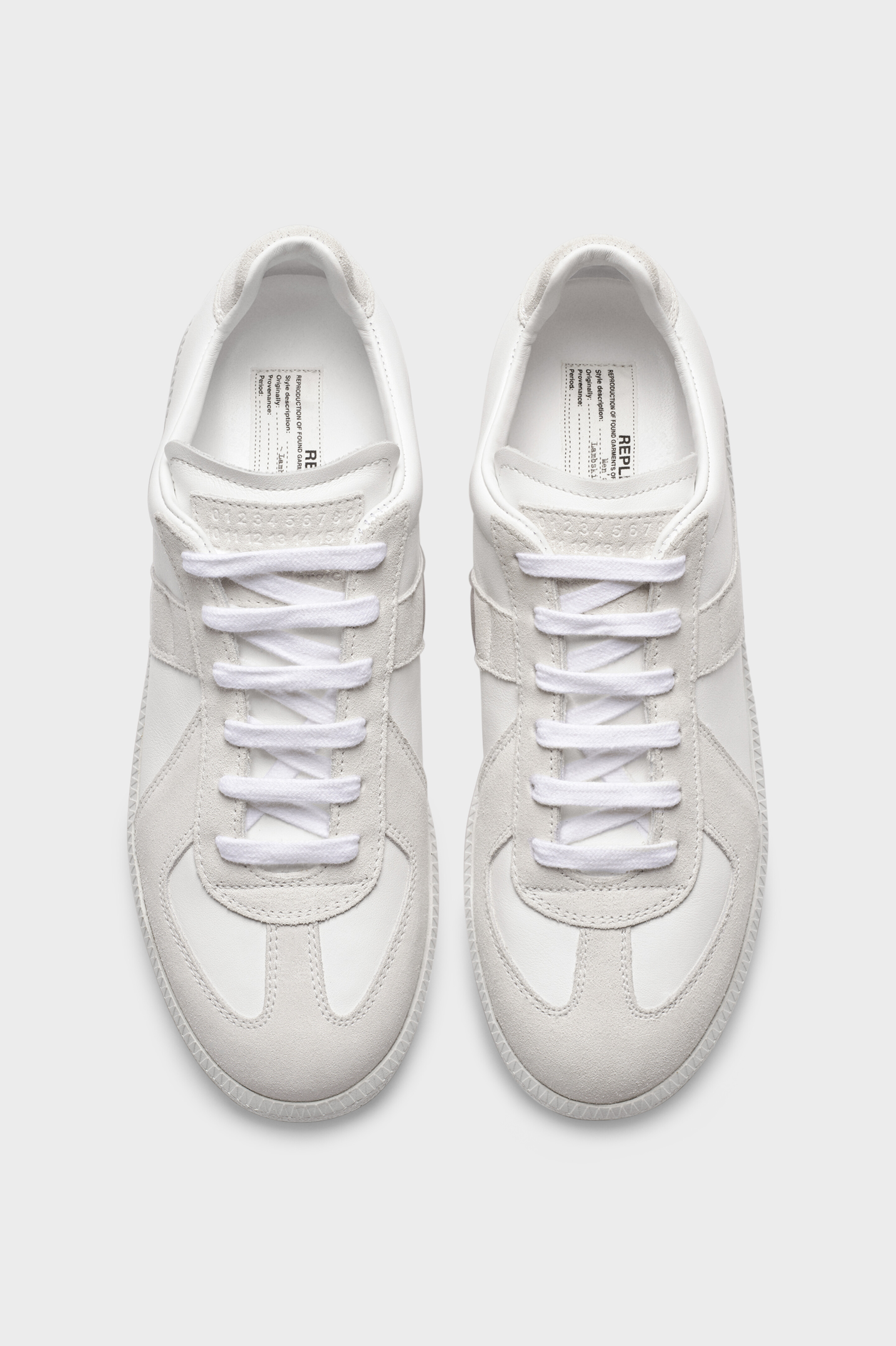 White Calf Leather Replica Sneaker | Maison Margiela