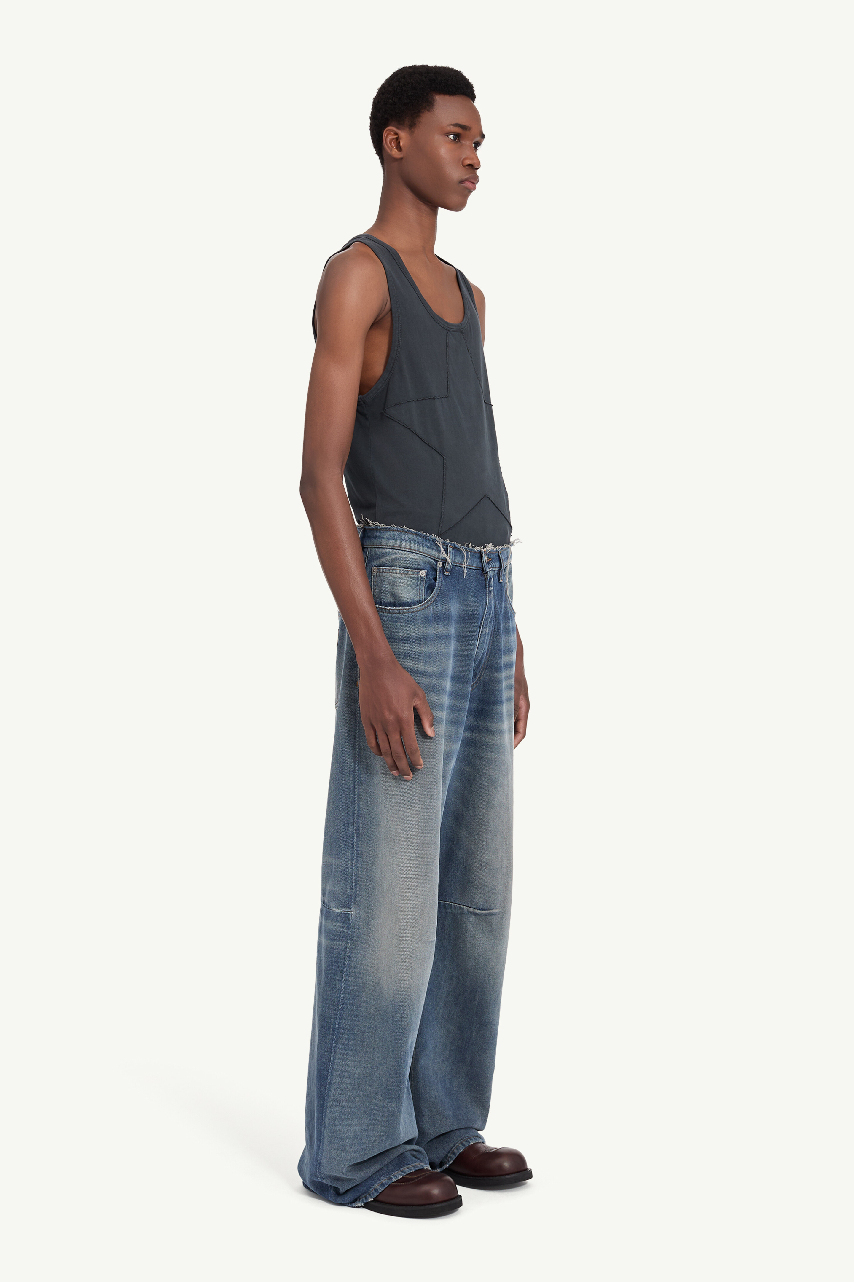 Men's Wide-Cut Jeans | MM6