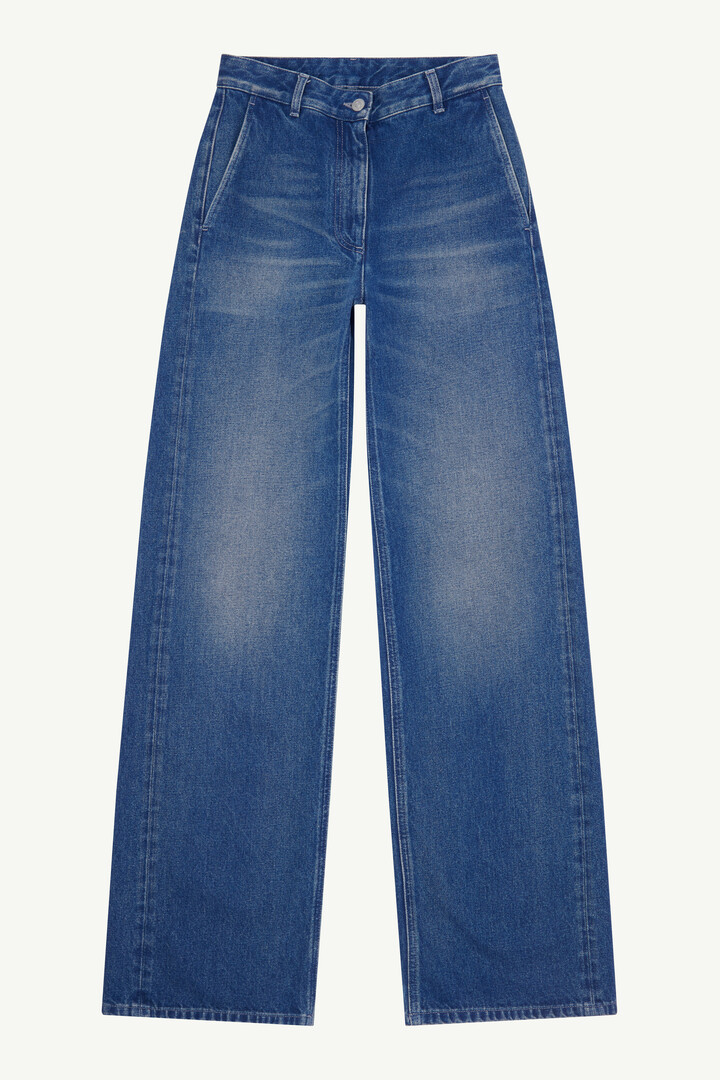 meltthelady denim 18　S タグ付き◾️melt the lady denim チェック ワイド デニム S