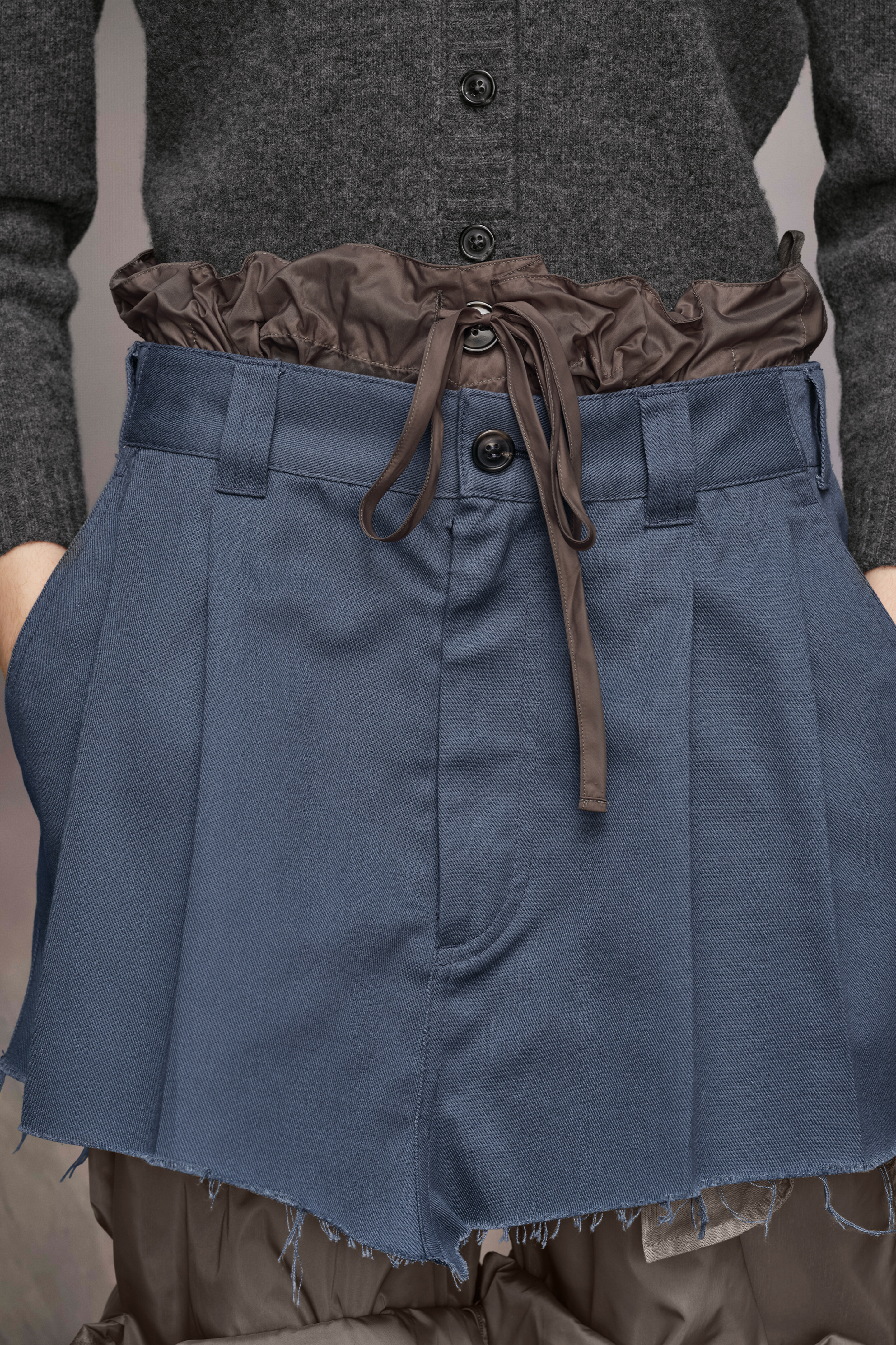 Layered Mini Skirt Shorts | Maison Margiela