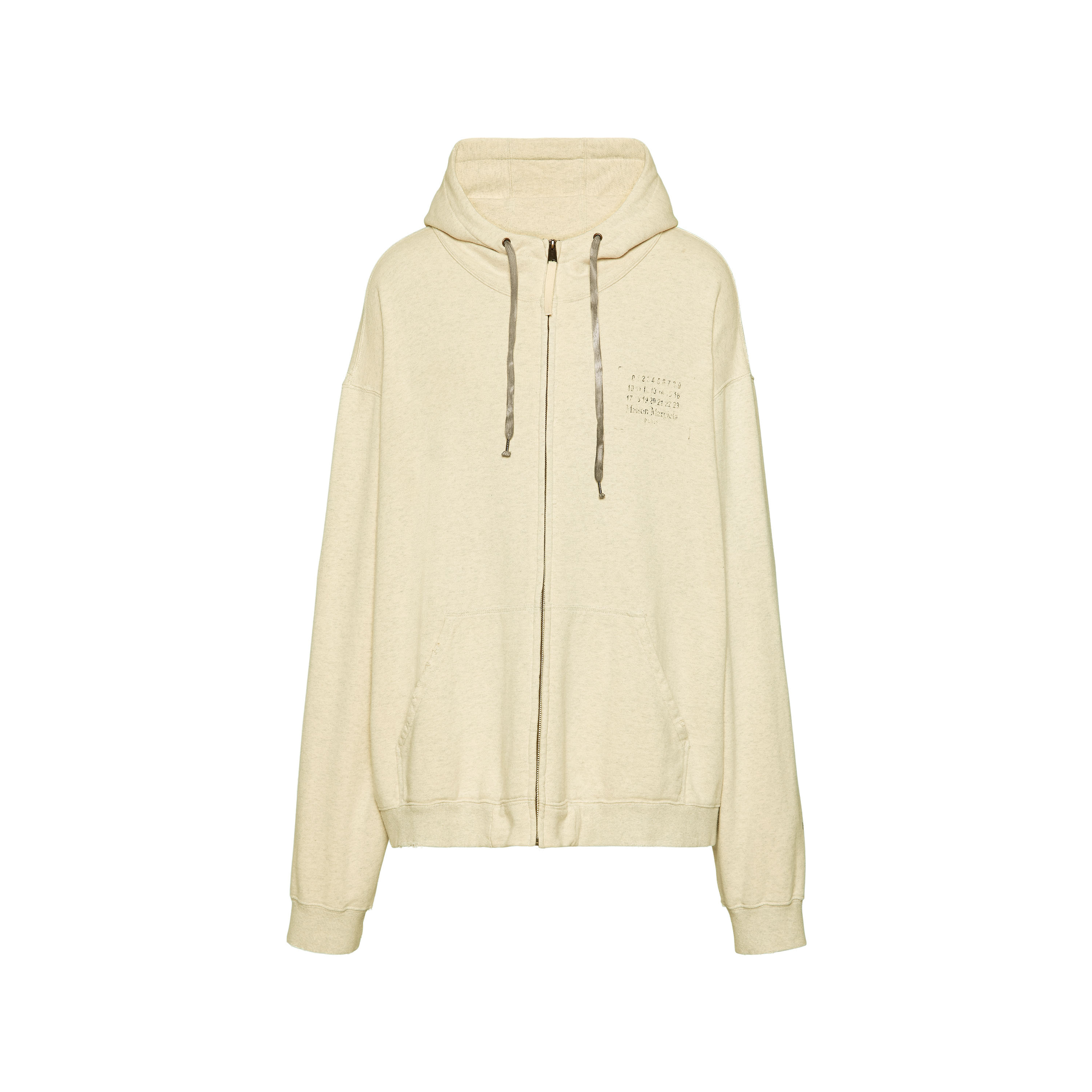 Stamp logo zip hoodie