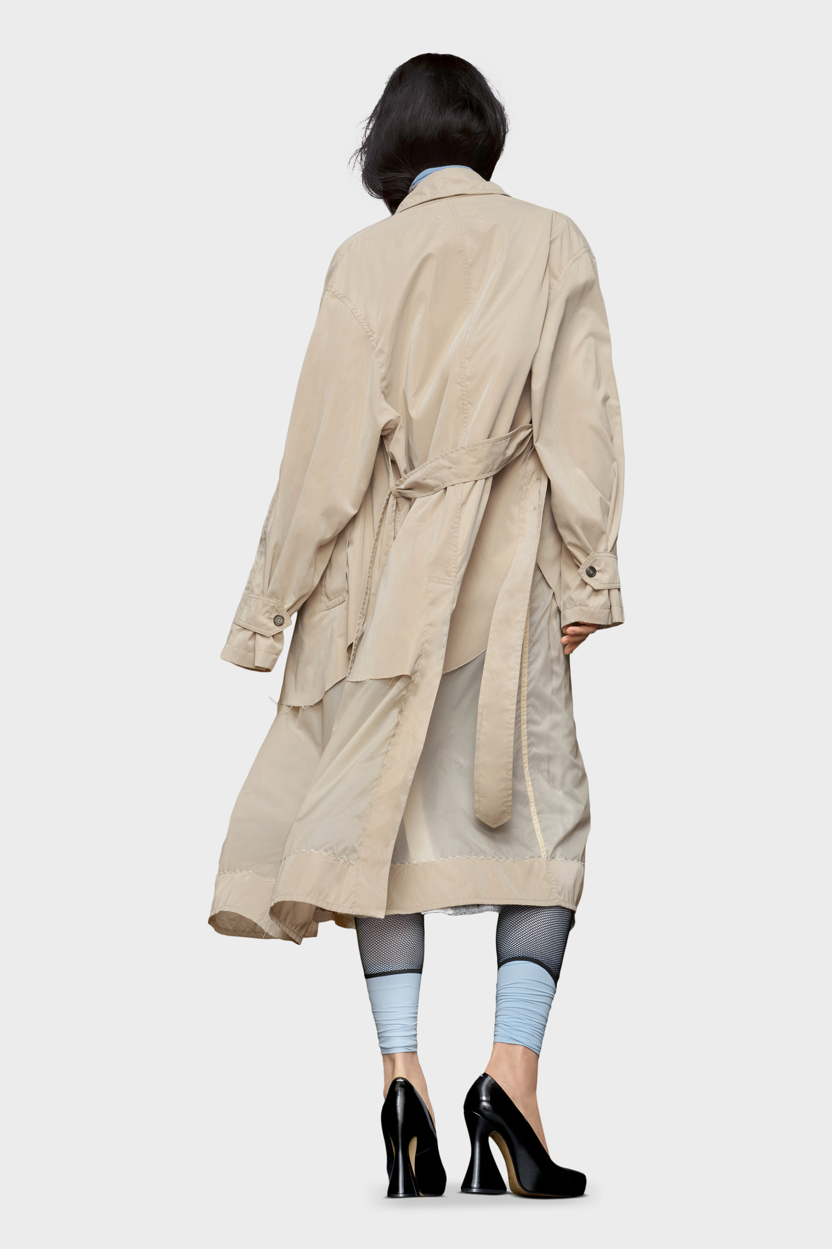 Sand Nylon Reversible Coat | Maison Margiela