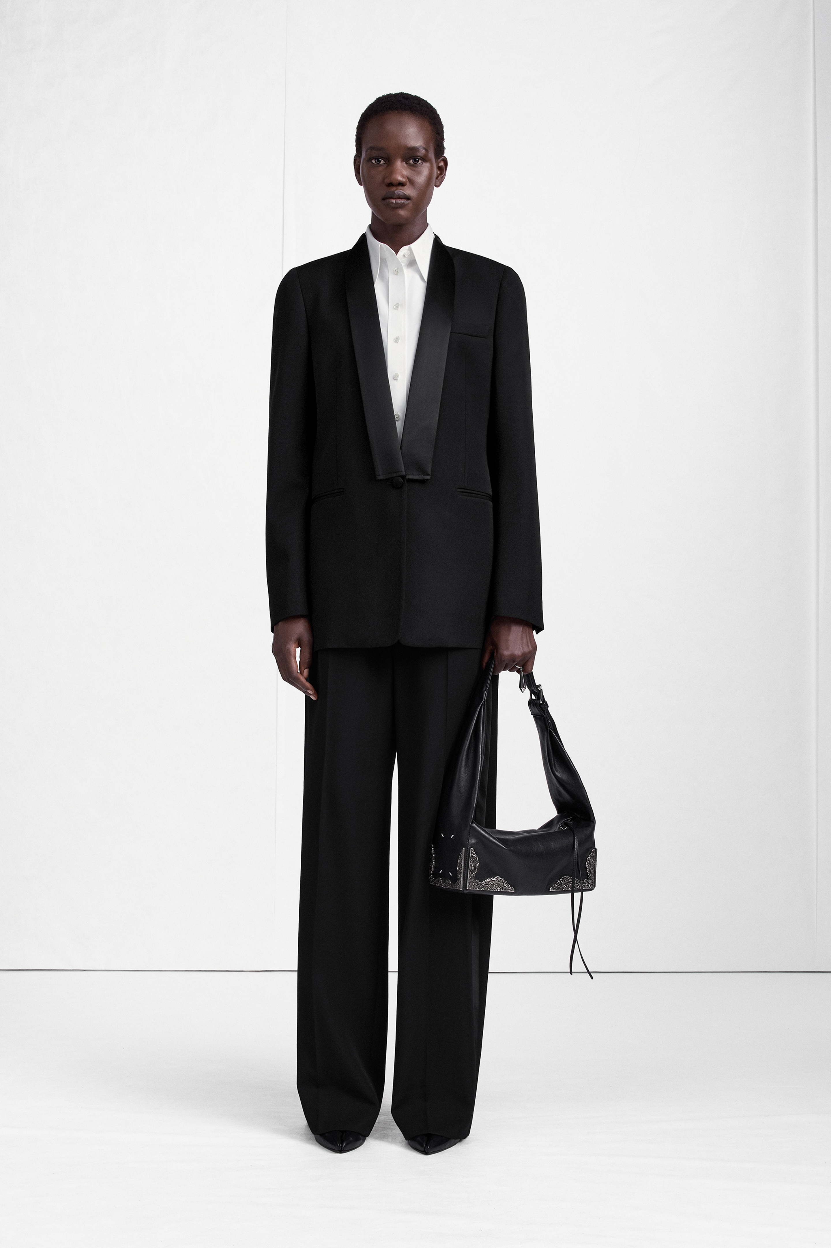 Virgin Wool Tuxedo Blazer