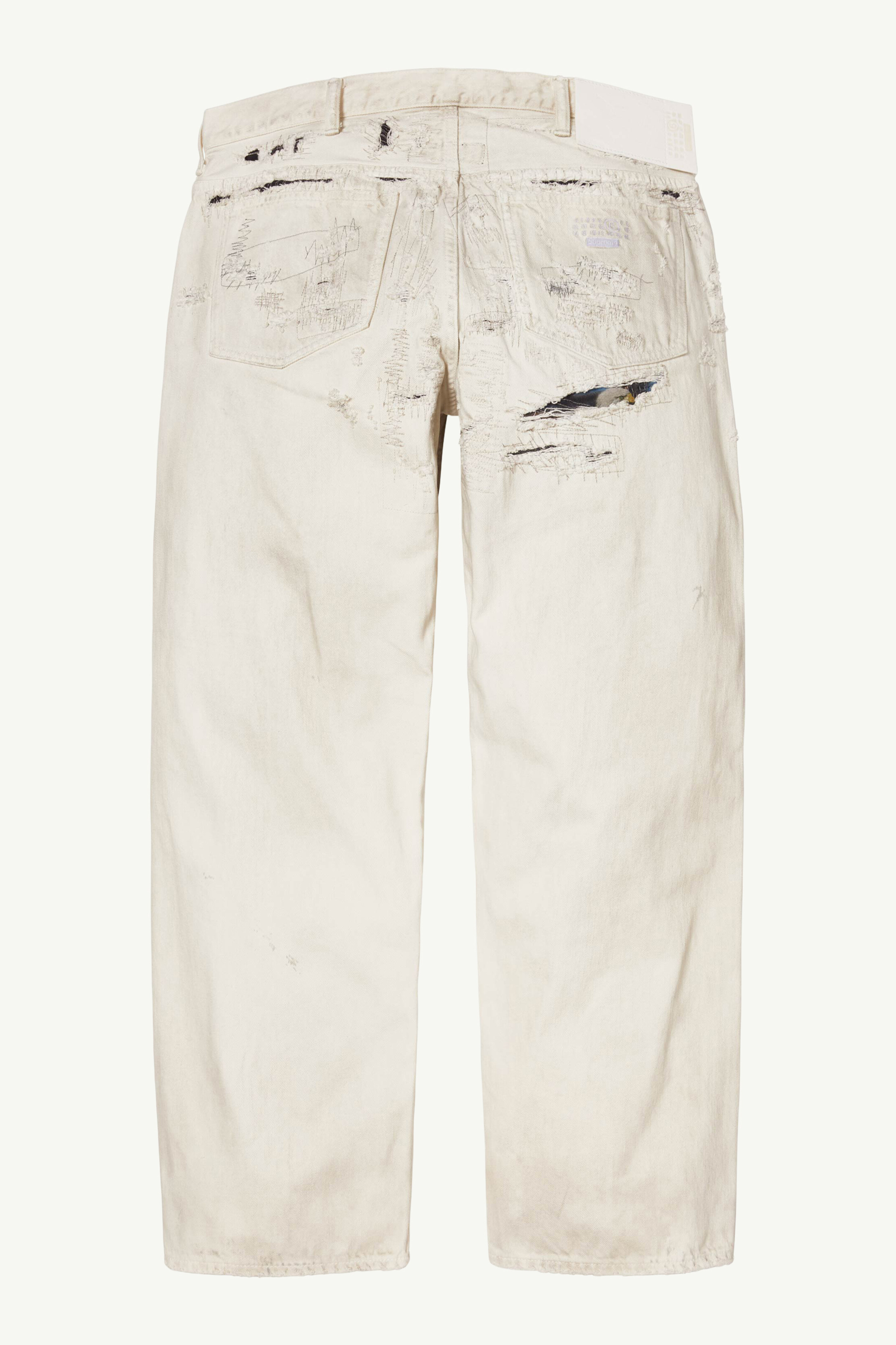 Supreme®/MM6 Maison Margiela Distressed Loose Fit Selvedge Jean