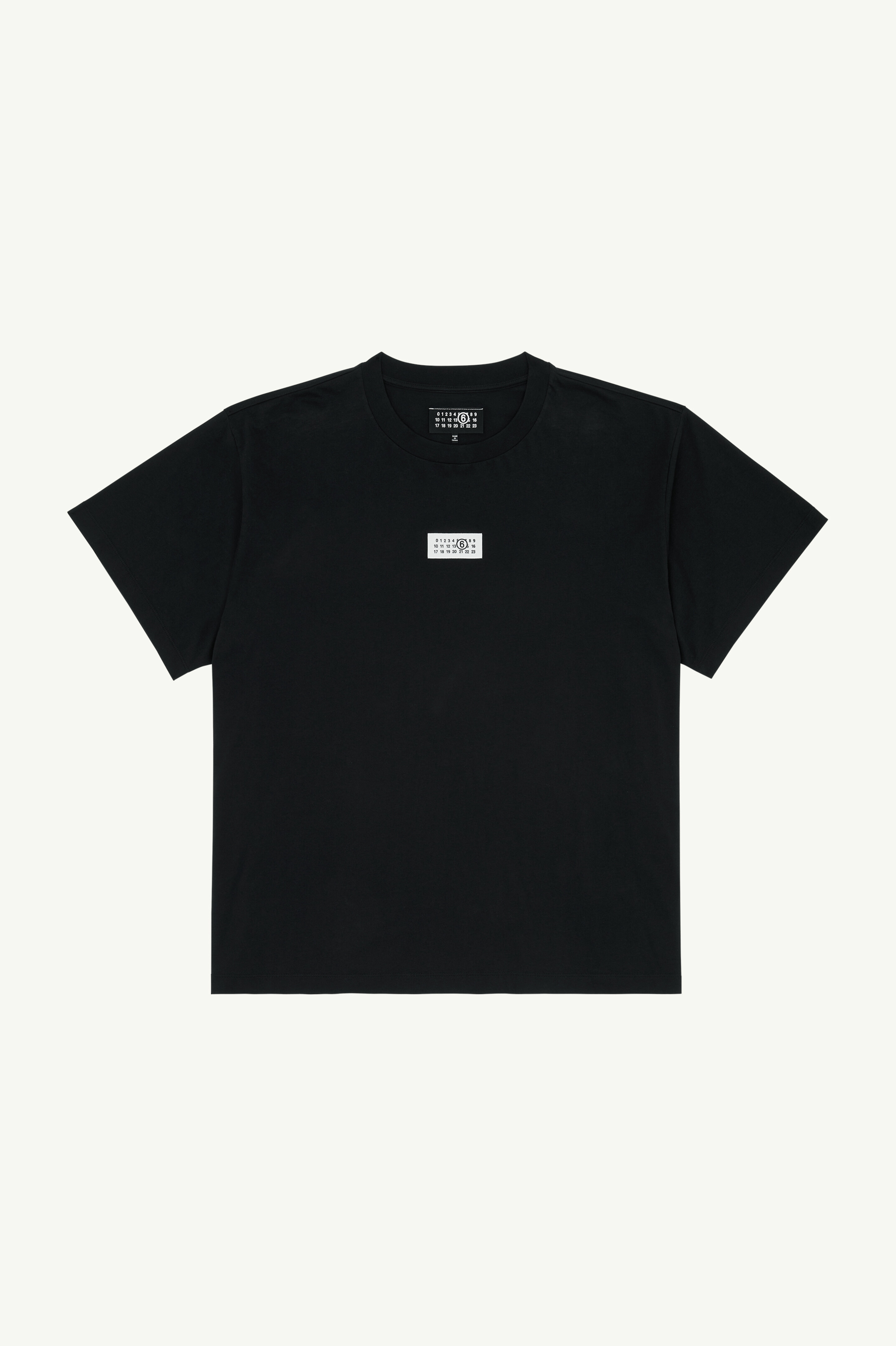 Black Cotton T-Shirt | MM6 Official