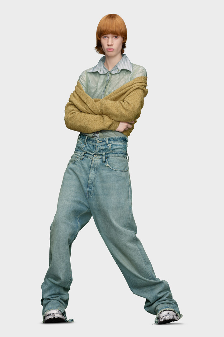 マルジェラ⑩ デニム ベルト 80cm〜90cm Maison Margiela Buckle jeans