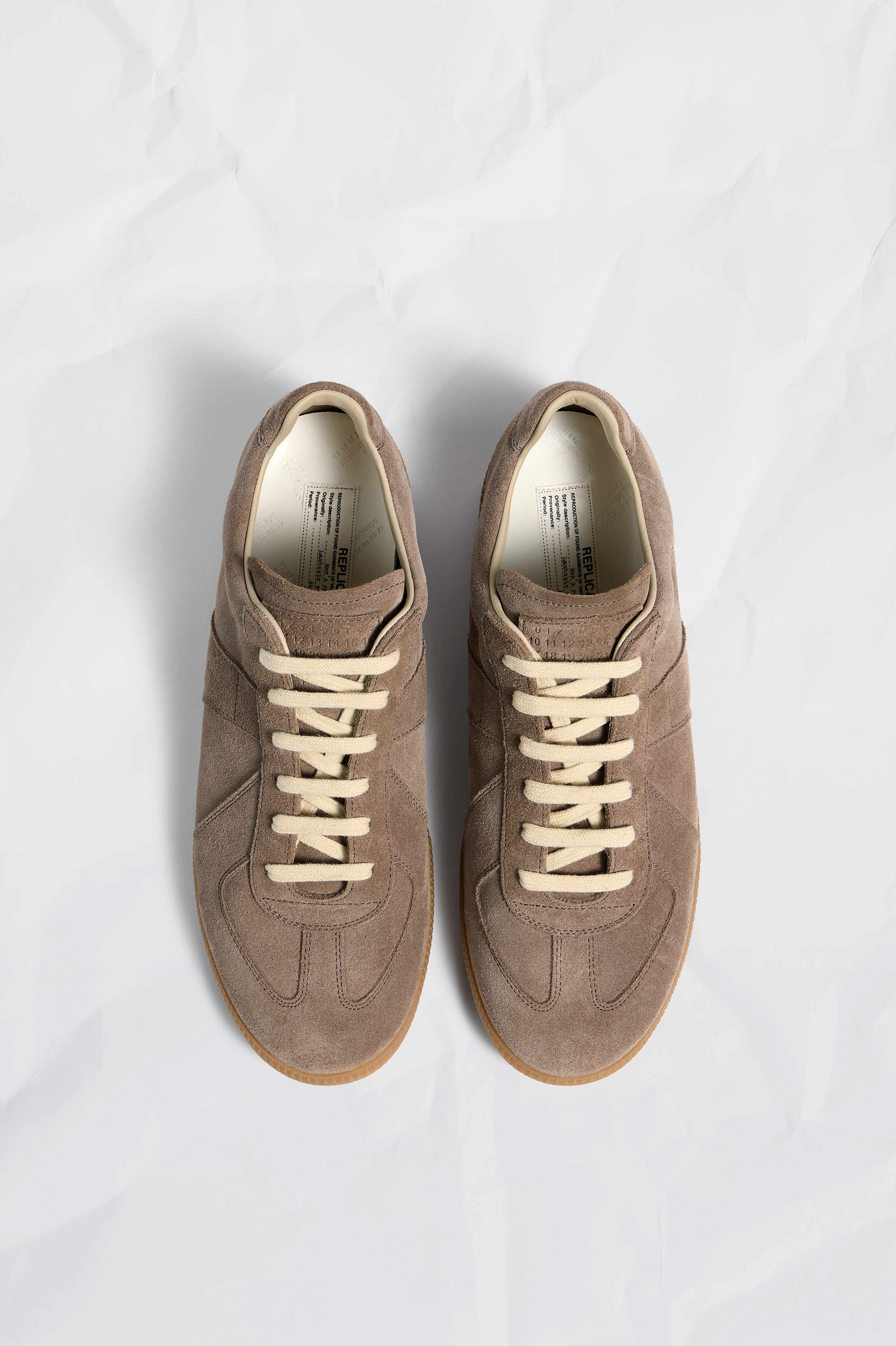 Taupe Replica Sneakers Suede | Maison Margiela Official