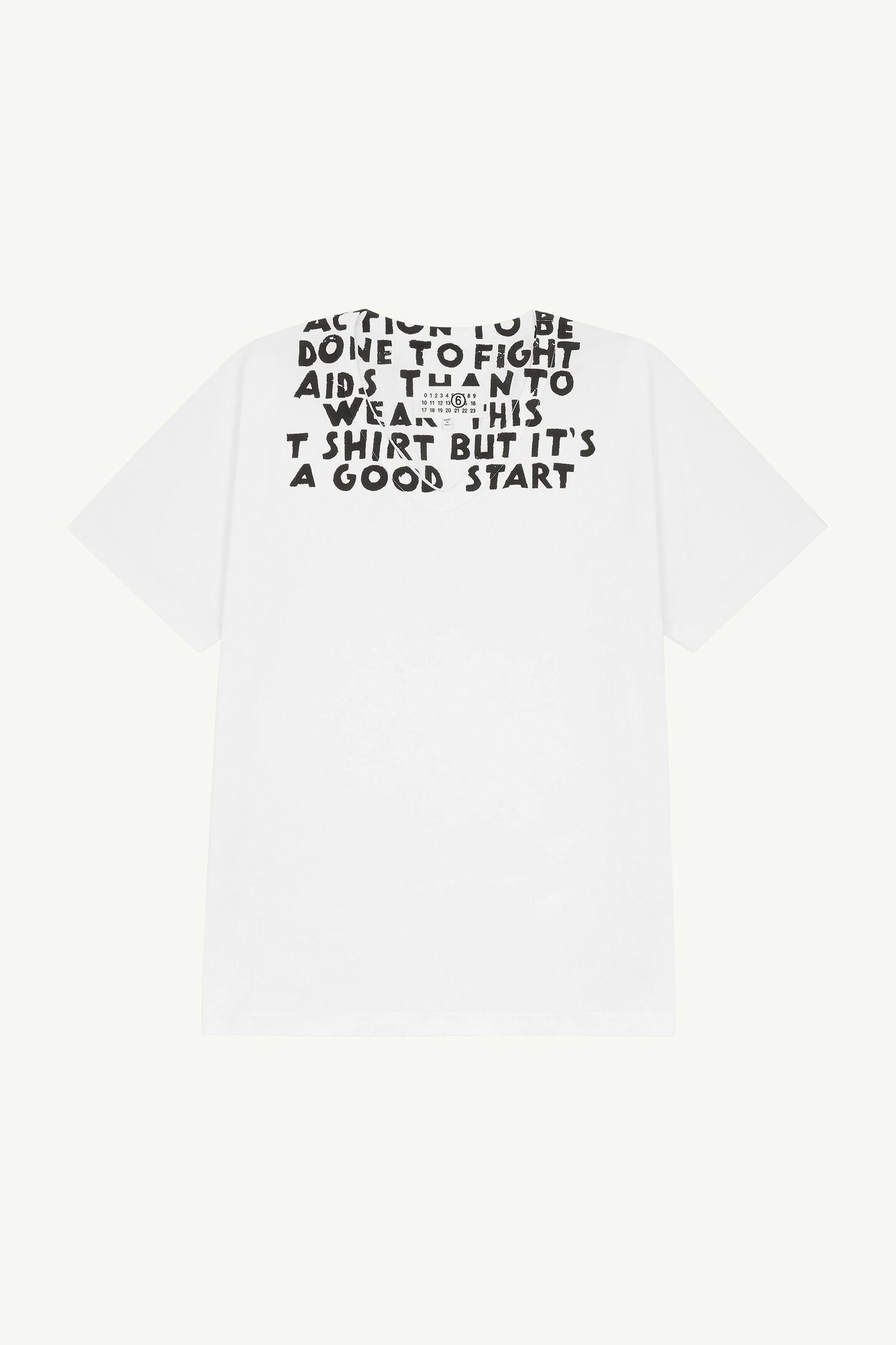 MM6 Vネック SIDA Tシャツ ホワイト | Maison Margiela公式