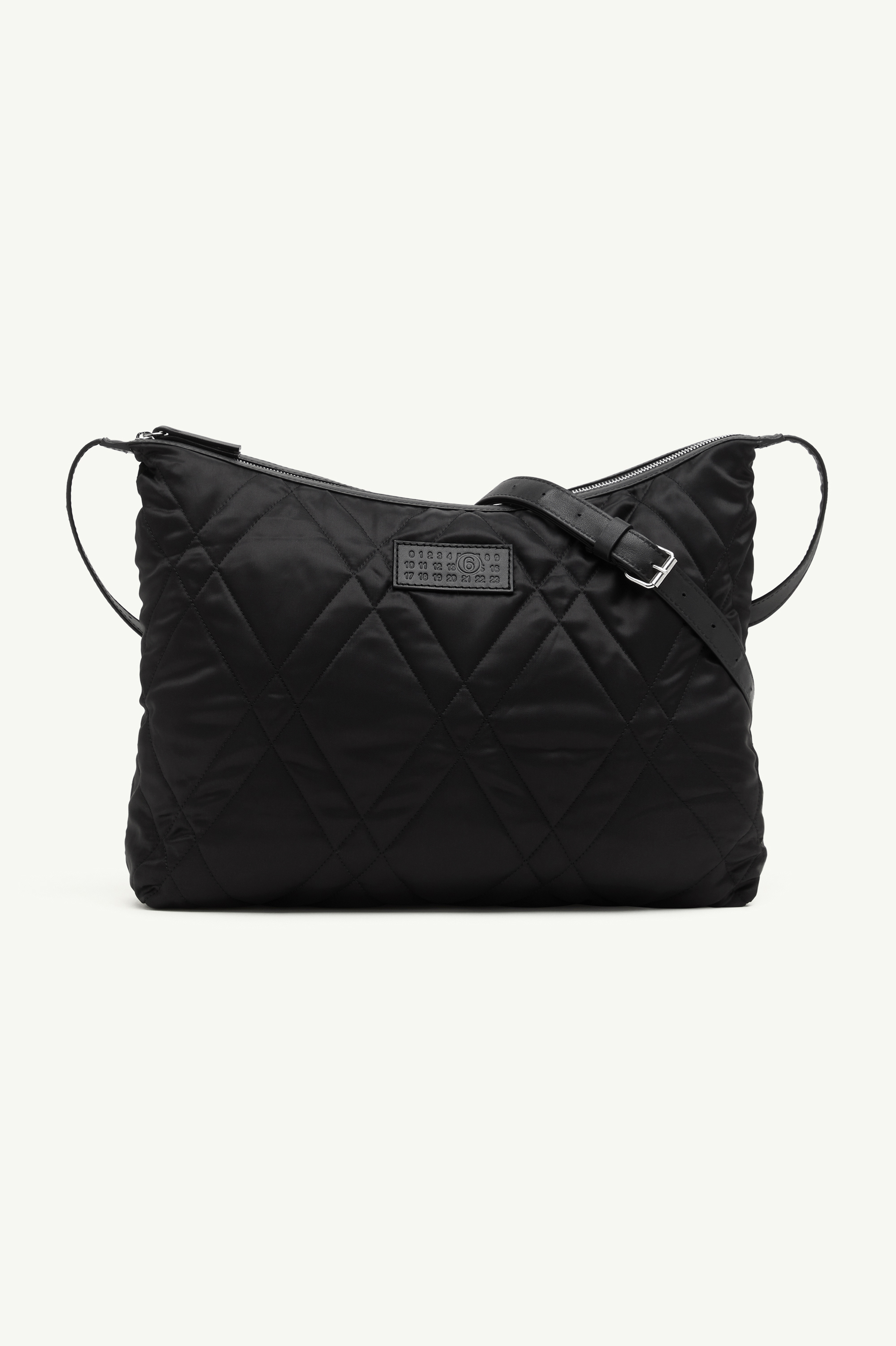 Quilted nylon medium crossbody bag