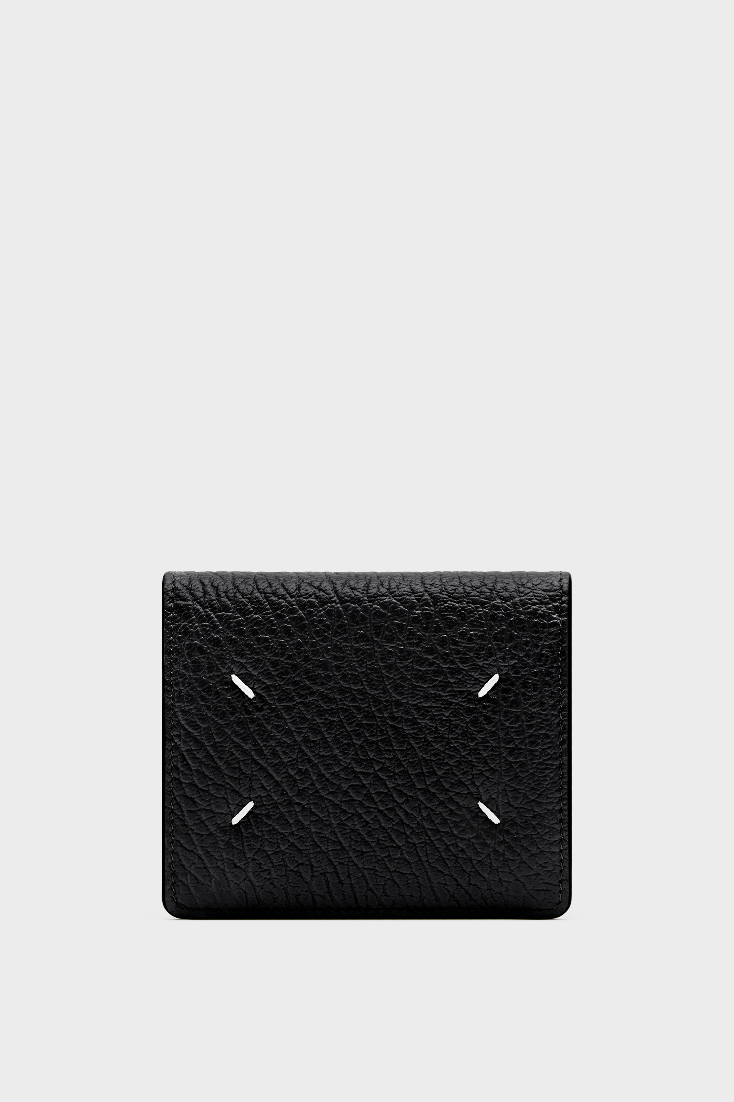 Black Leather Pocket Cardholder - Almond | Maison Margiela
