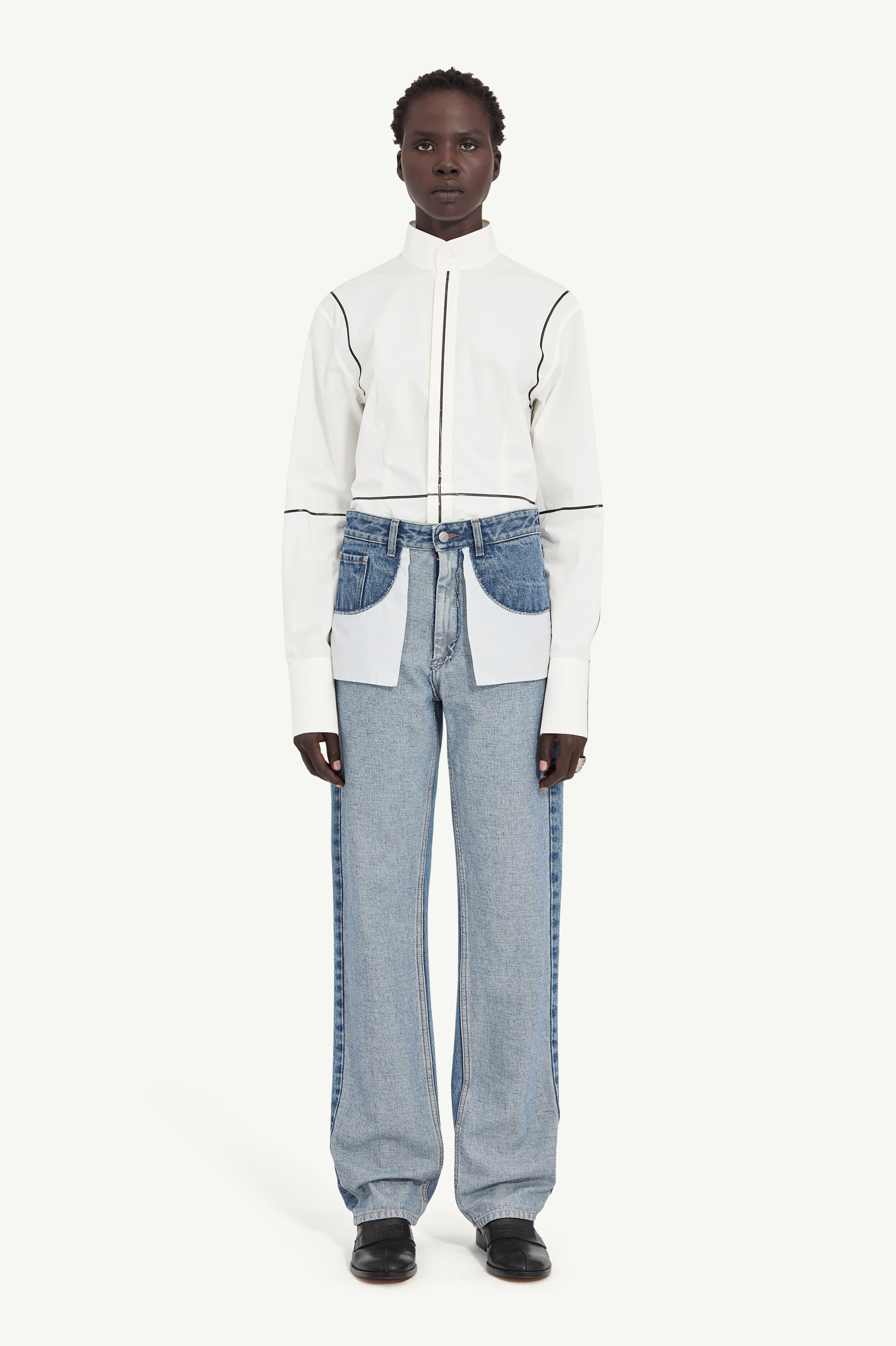 Straight-leg jeans