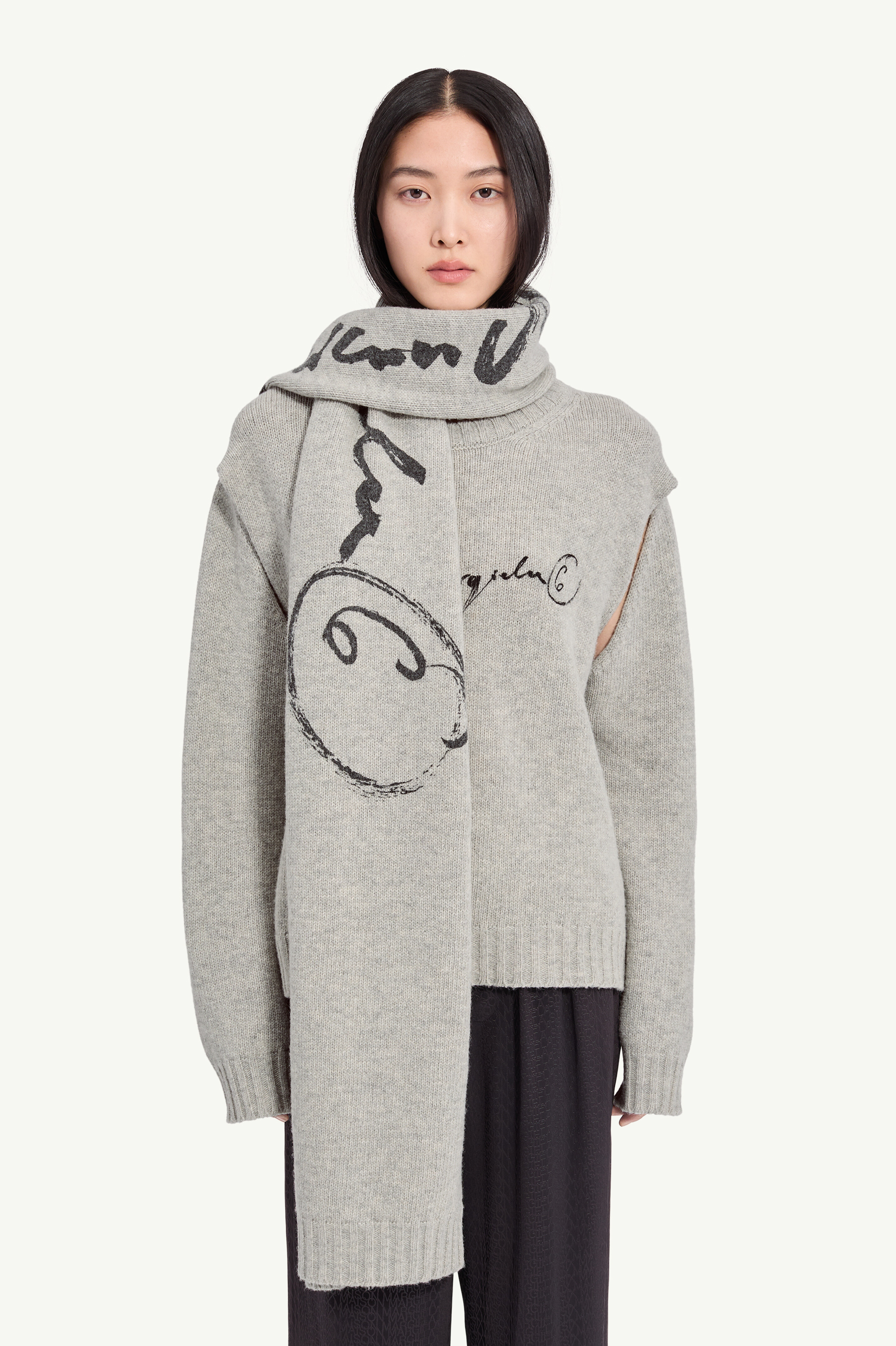 Signature knit scarf | Maison Margiela Official