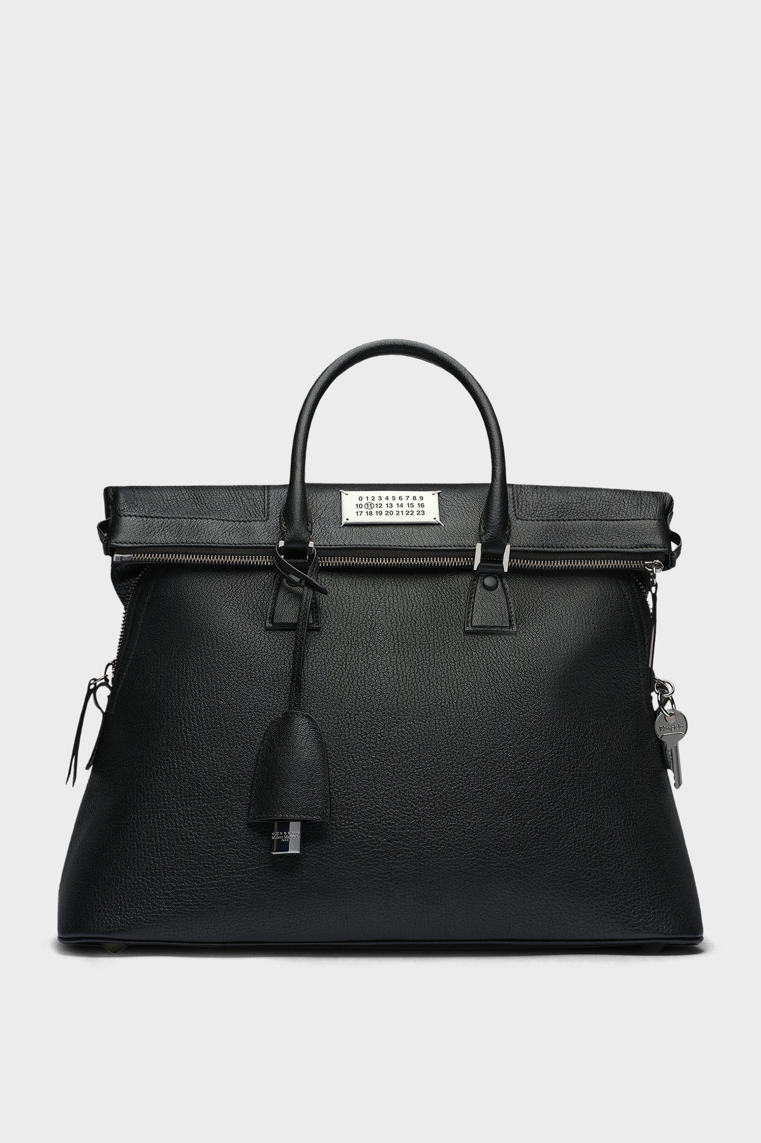 Maison Margiela 5AC large bag メゾンマルジェラ Black Leather Large 5AC Shopping Bag | Maison Margiela