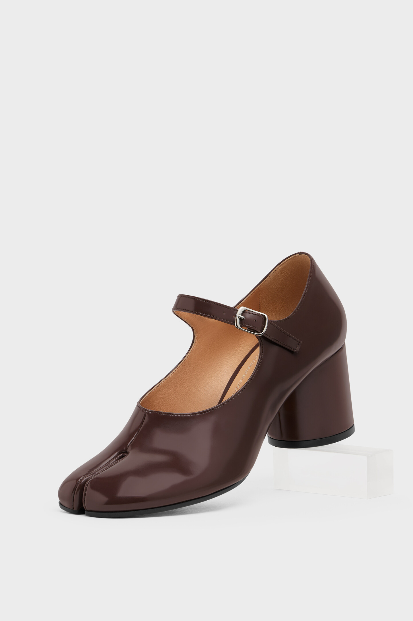 Women's Brown Leather Tabi Mary-Janes | Maison Margiela