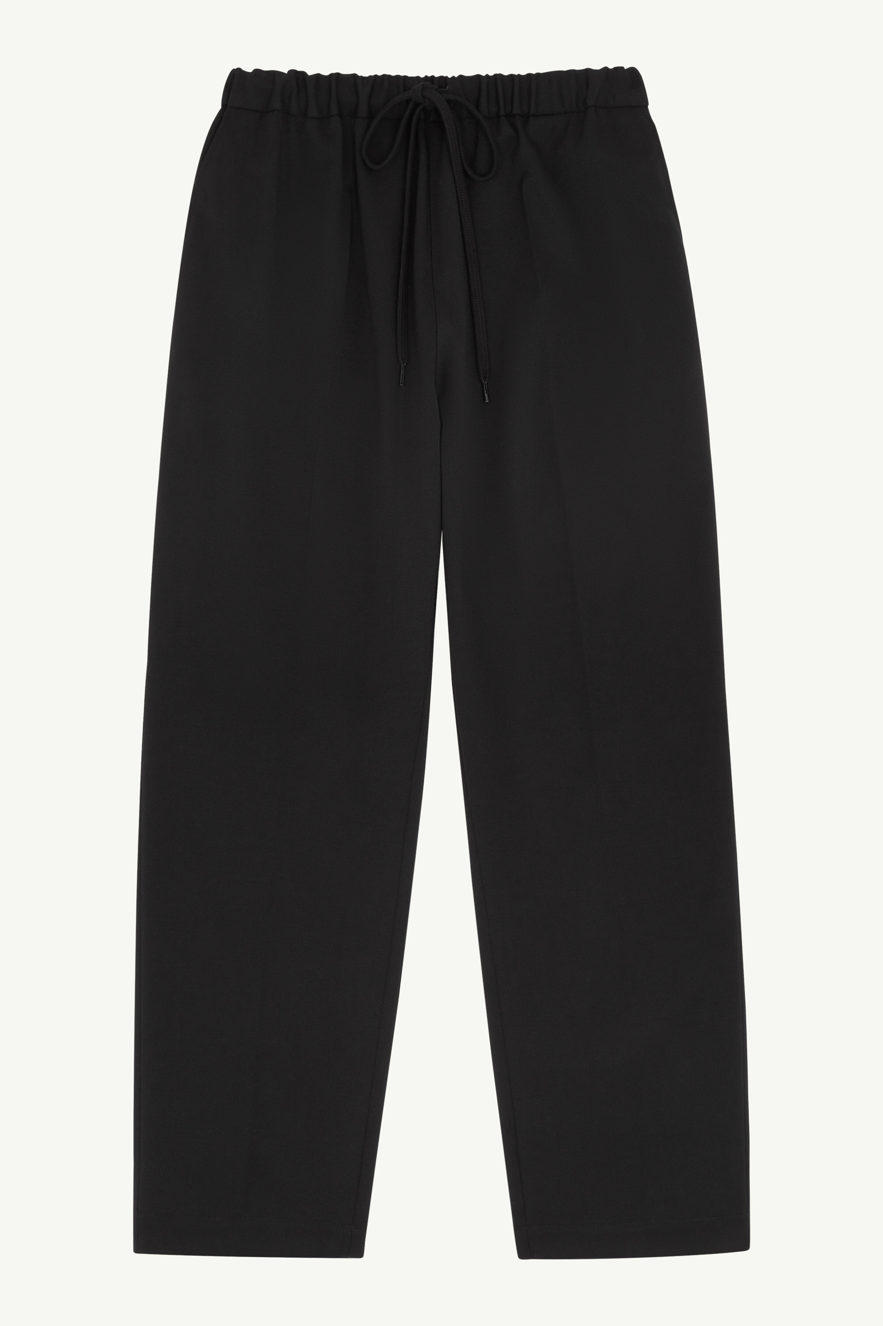 【美品！】46/17aw/BLK/メゾンマルジェラDrawstringPants Black Wool Drawstring Trousers Regular Fit | Maison Margiela