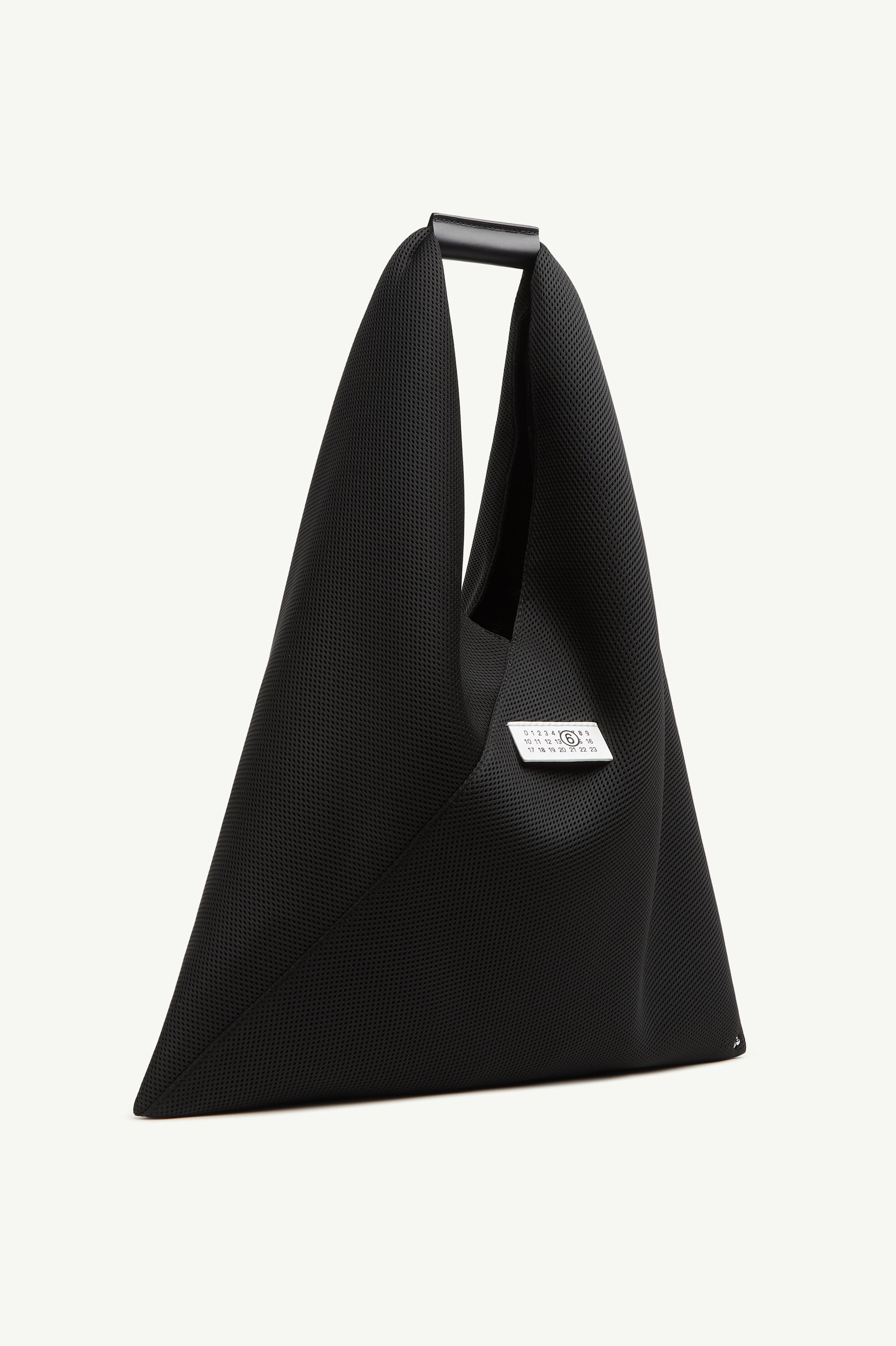 Black Japanese Medium Bag In Mesh | MM6