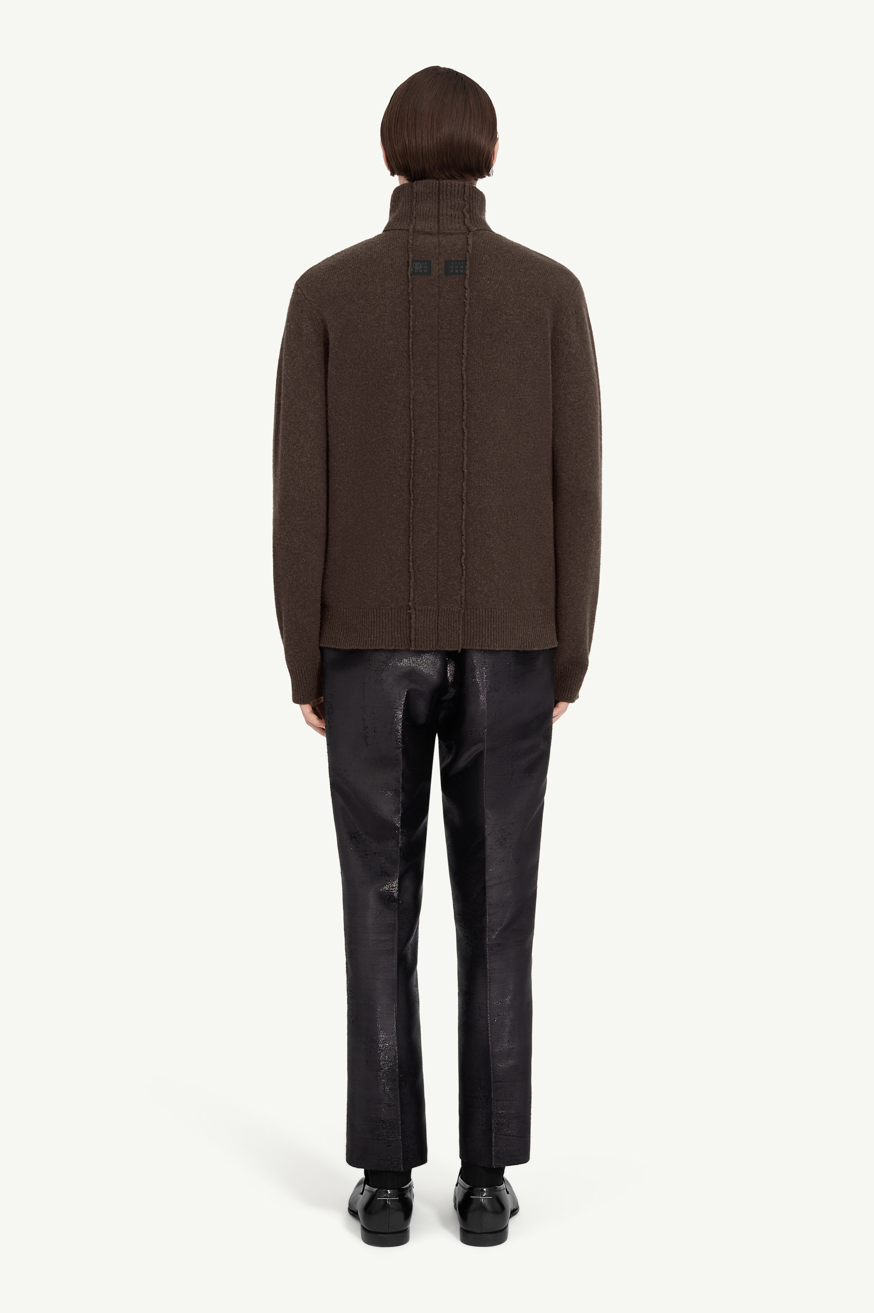 Brown Wool turtleneck | MM6 Official