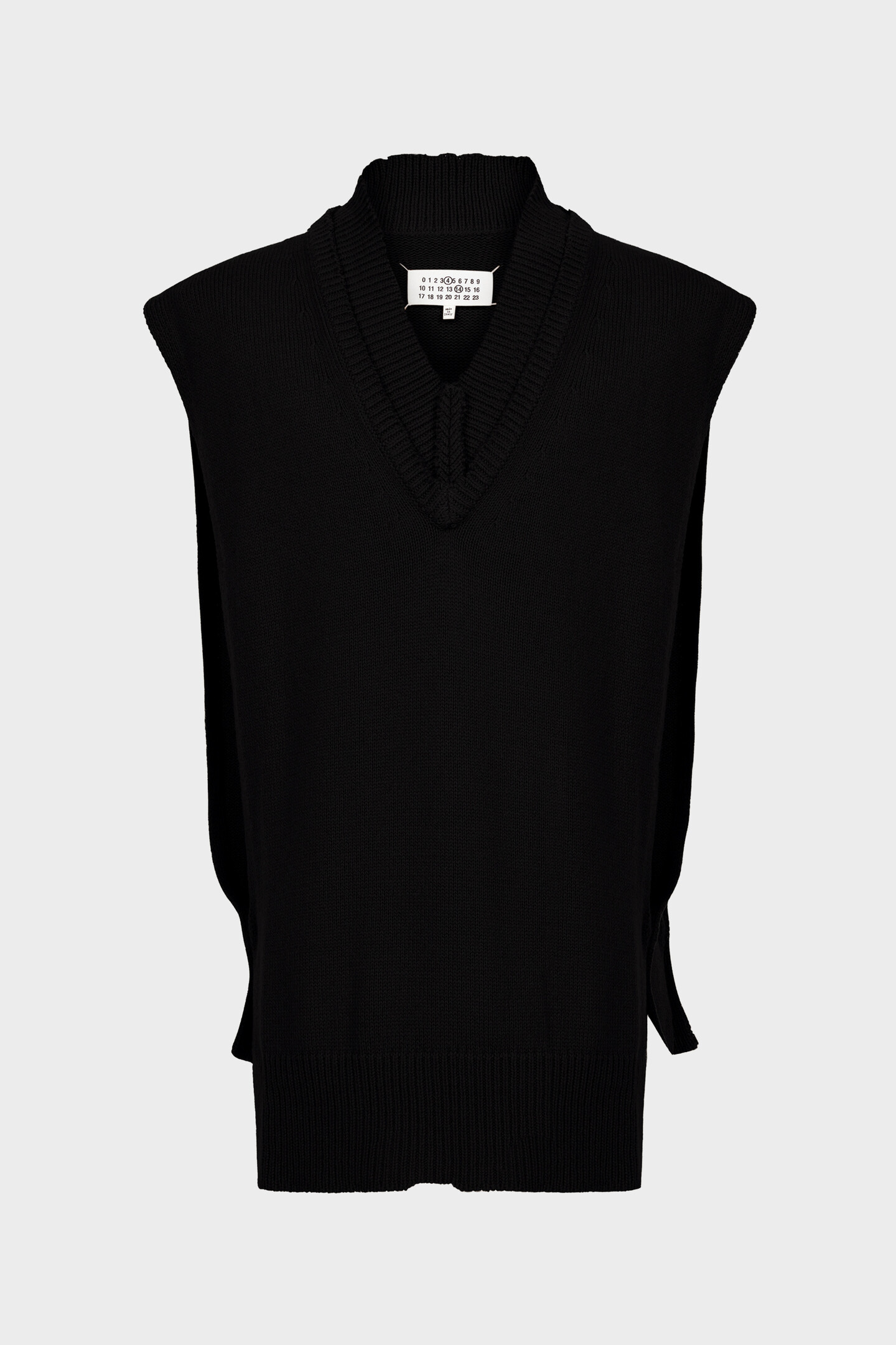 Black Layered Knit Vest | Maison Margiela Official