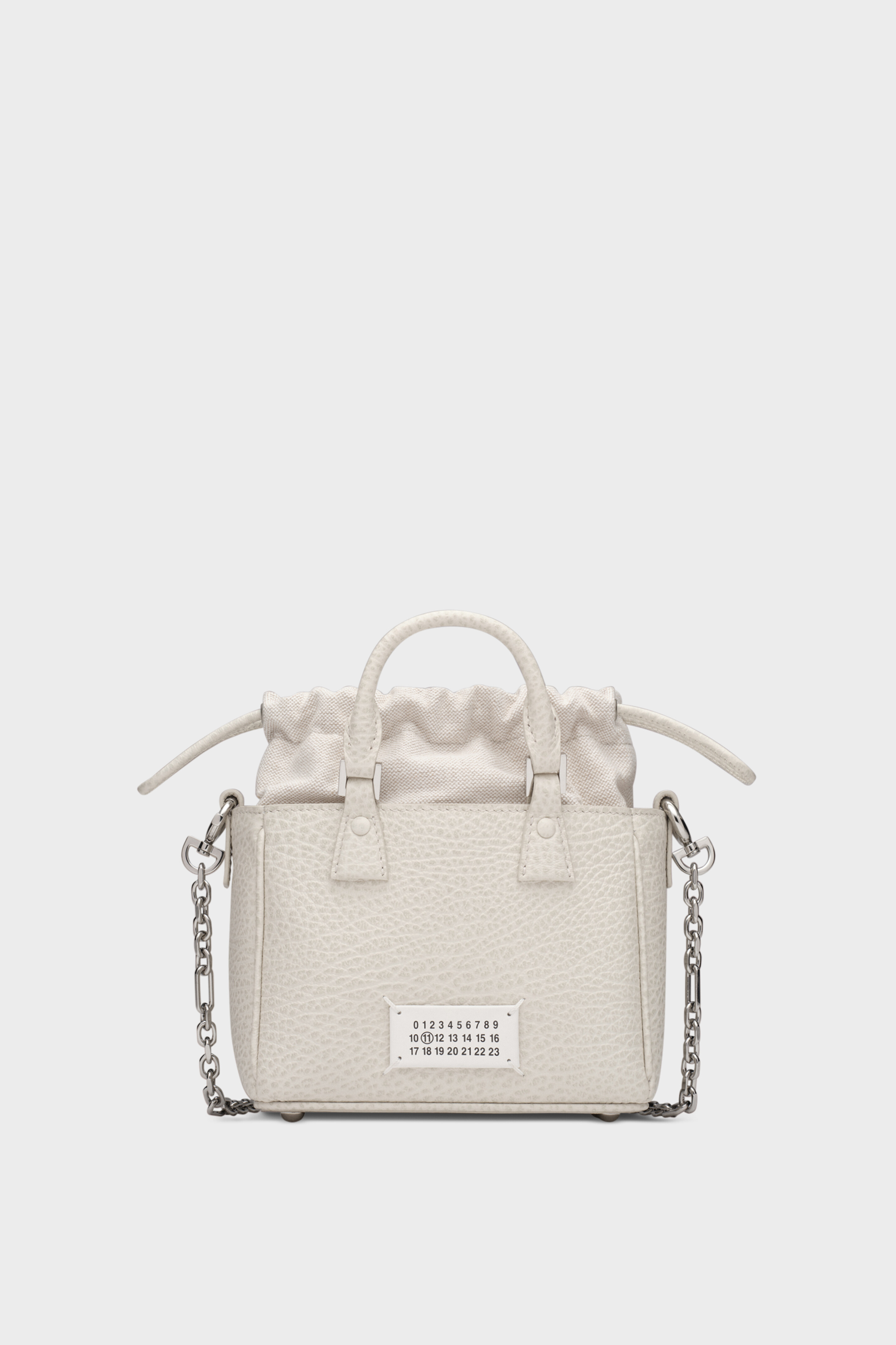 Beige Leather 5AC Shoulder Tote Bag | Maison Margiela