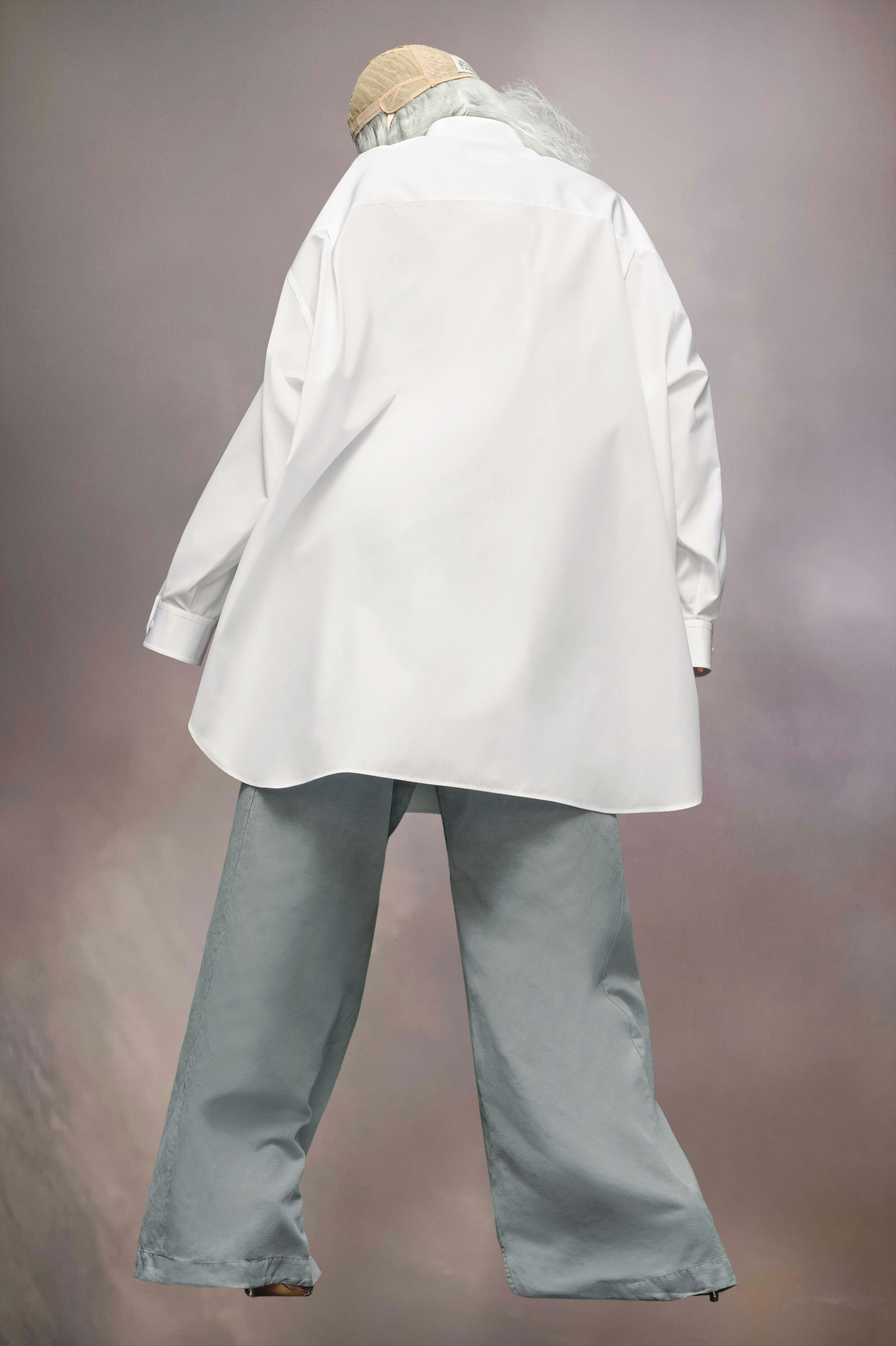 Cotton poplin shirt dress