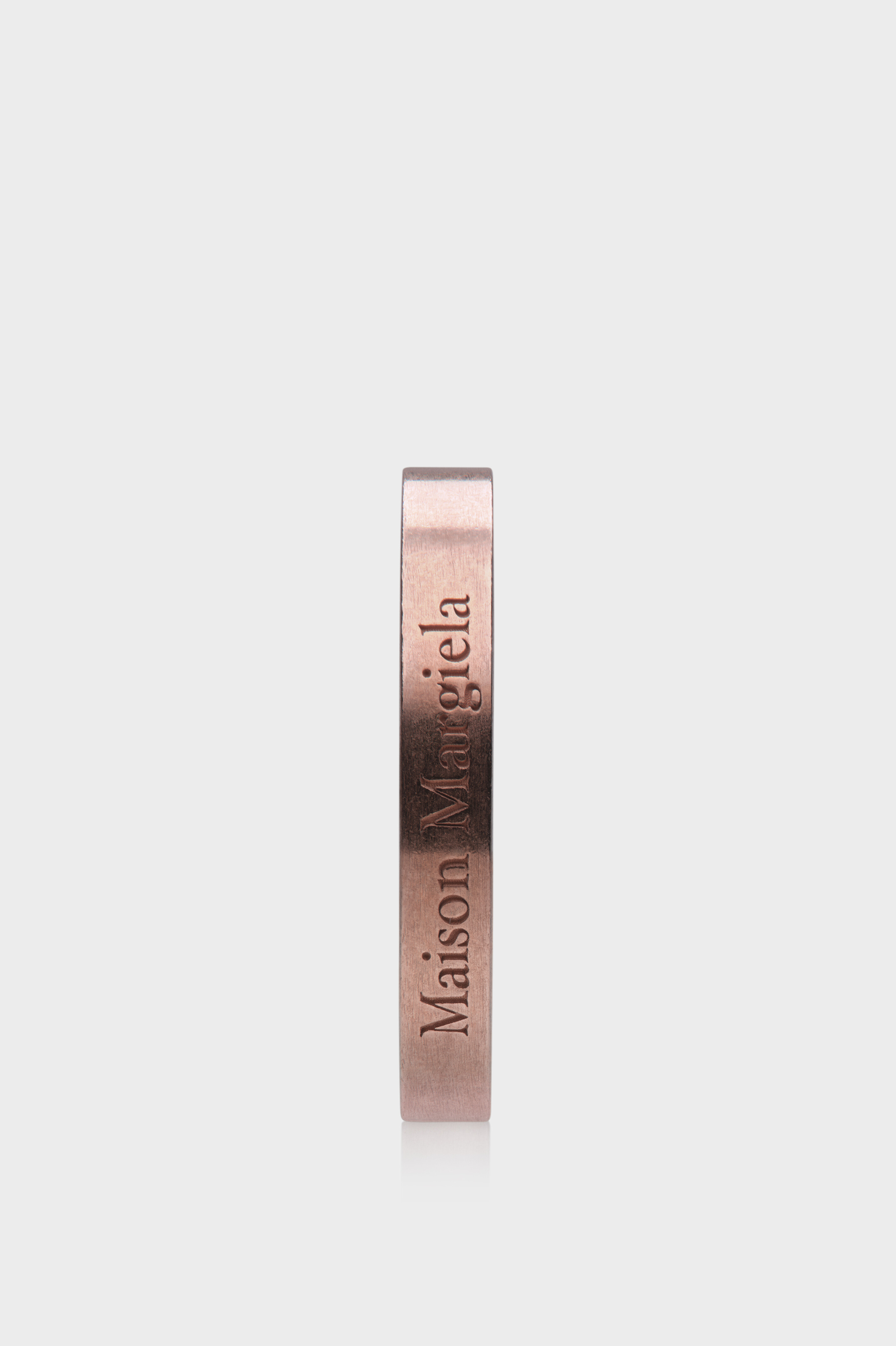 MAISON MARGIELA ローズゴールド エングレーブ リング Logo Ring | Maison Margiela