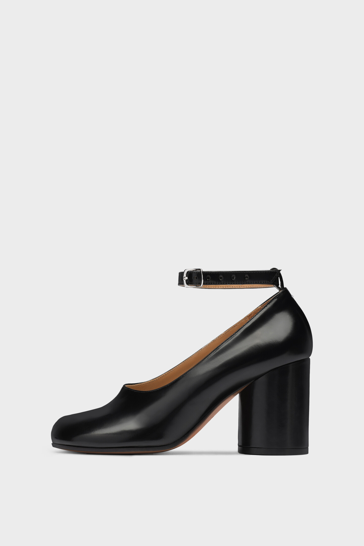 靴 Tabi Heels Black Leather Heeled Tabi Décolleté | Maison Margiela
