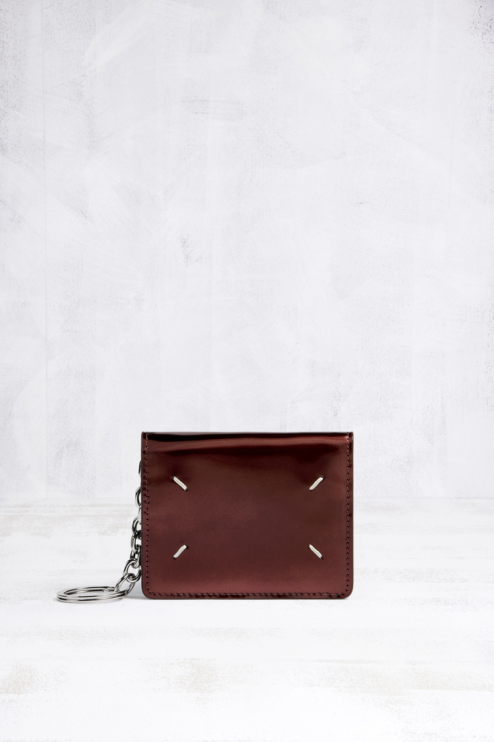 Bordeaux Four Stitches Keyring Wallet | Maison Margiela Official