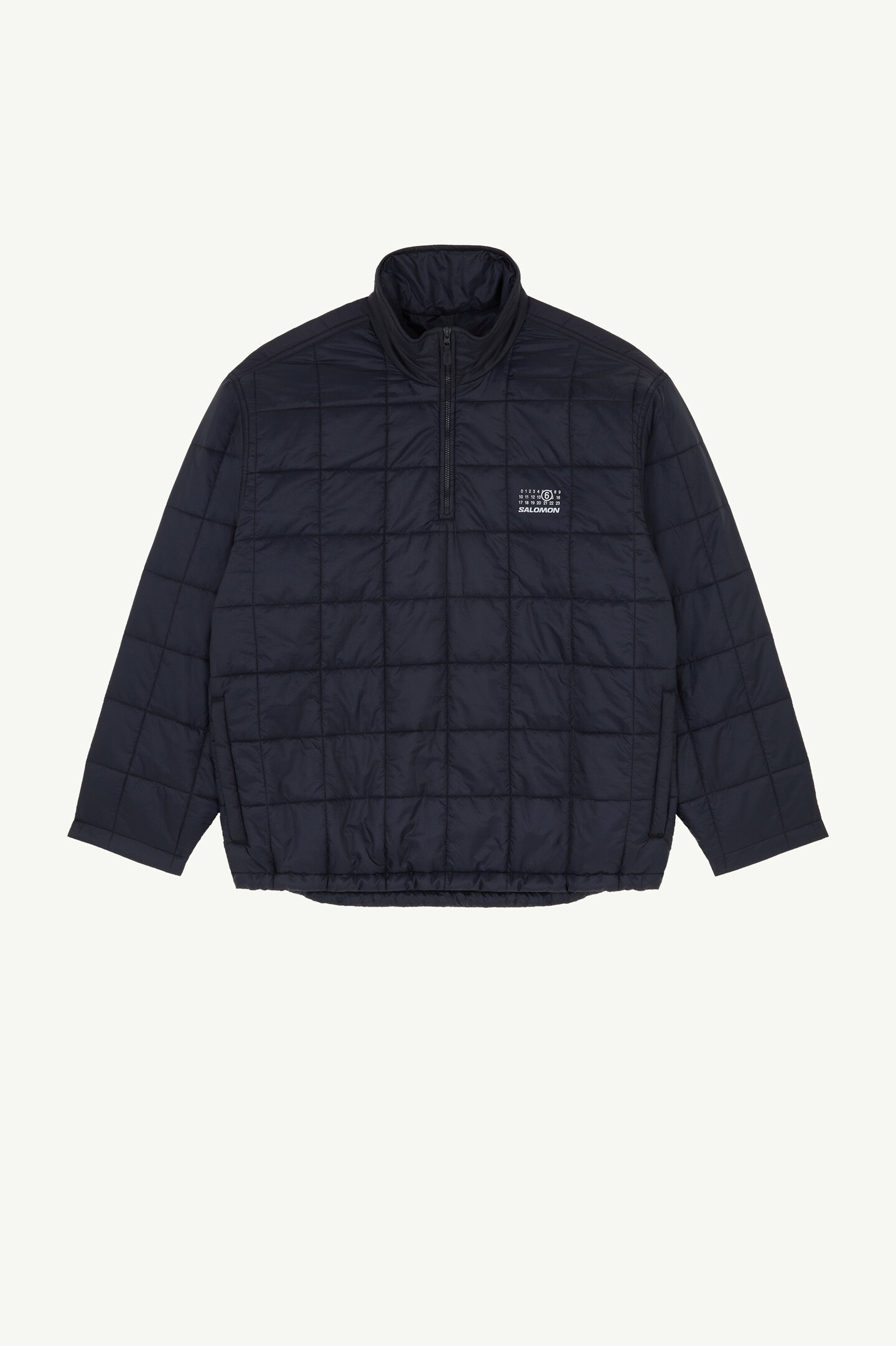 Black MM6 x Salomon insulated half zip pullover | MM6 Official