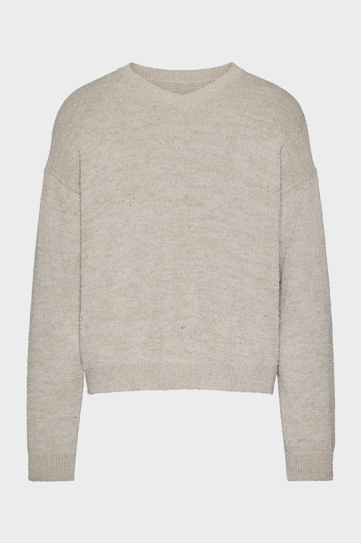 Men's Blue Cotton V-Neck Sweater | Maison Margiela