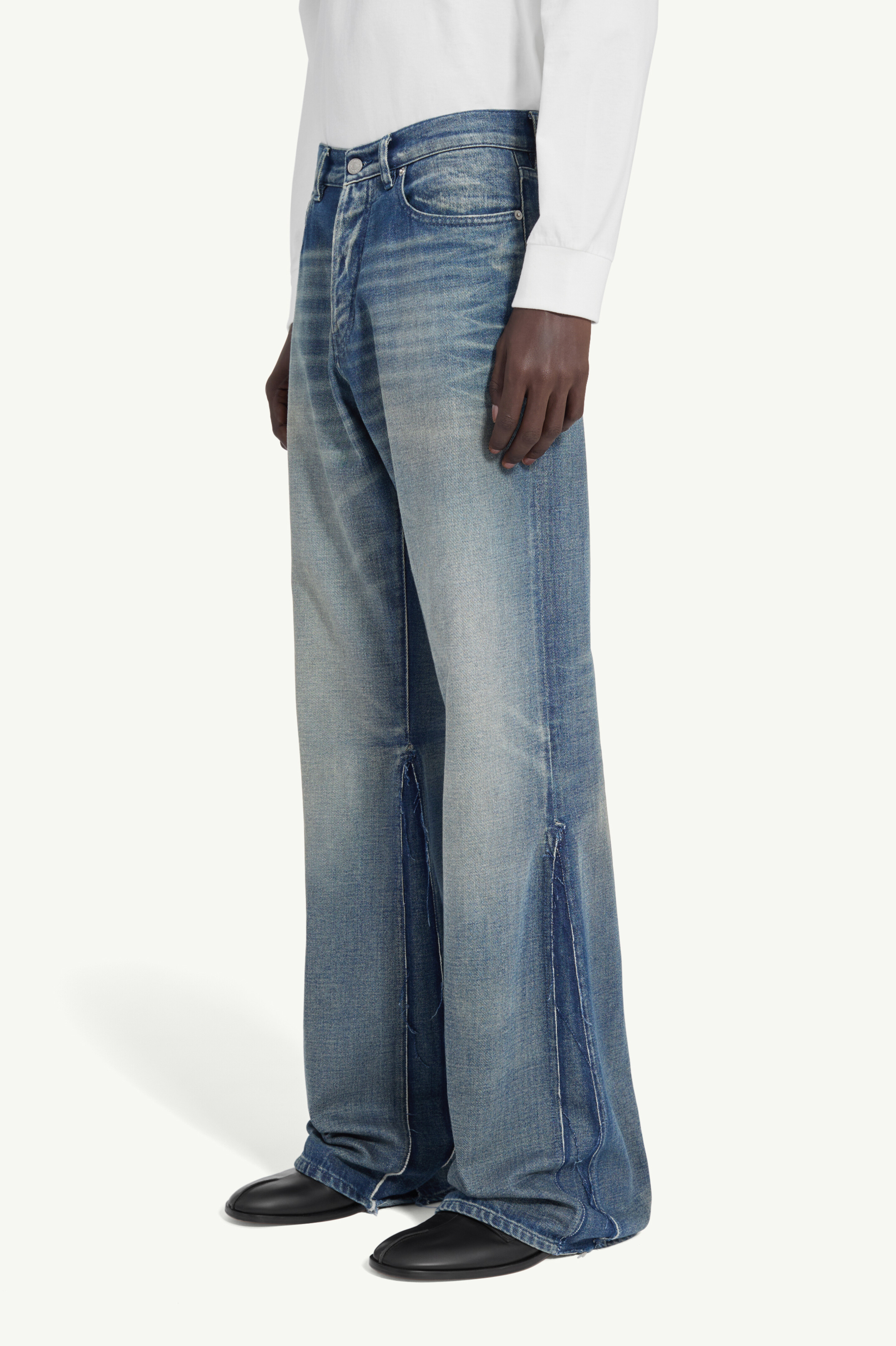 MM6 Maison Margiela 21aw サテンフレアジーンズ MM6 Maison Margiela 21aw サテンフレアジーンズ - メルカリ