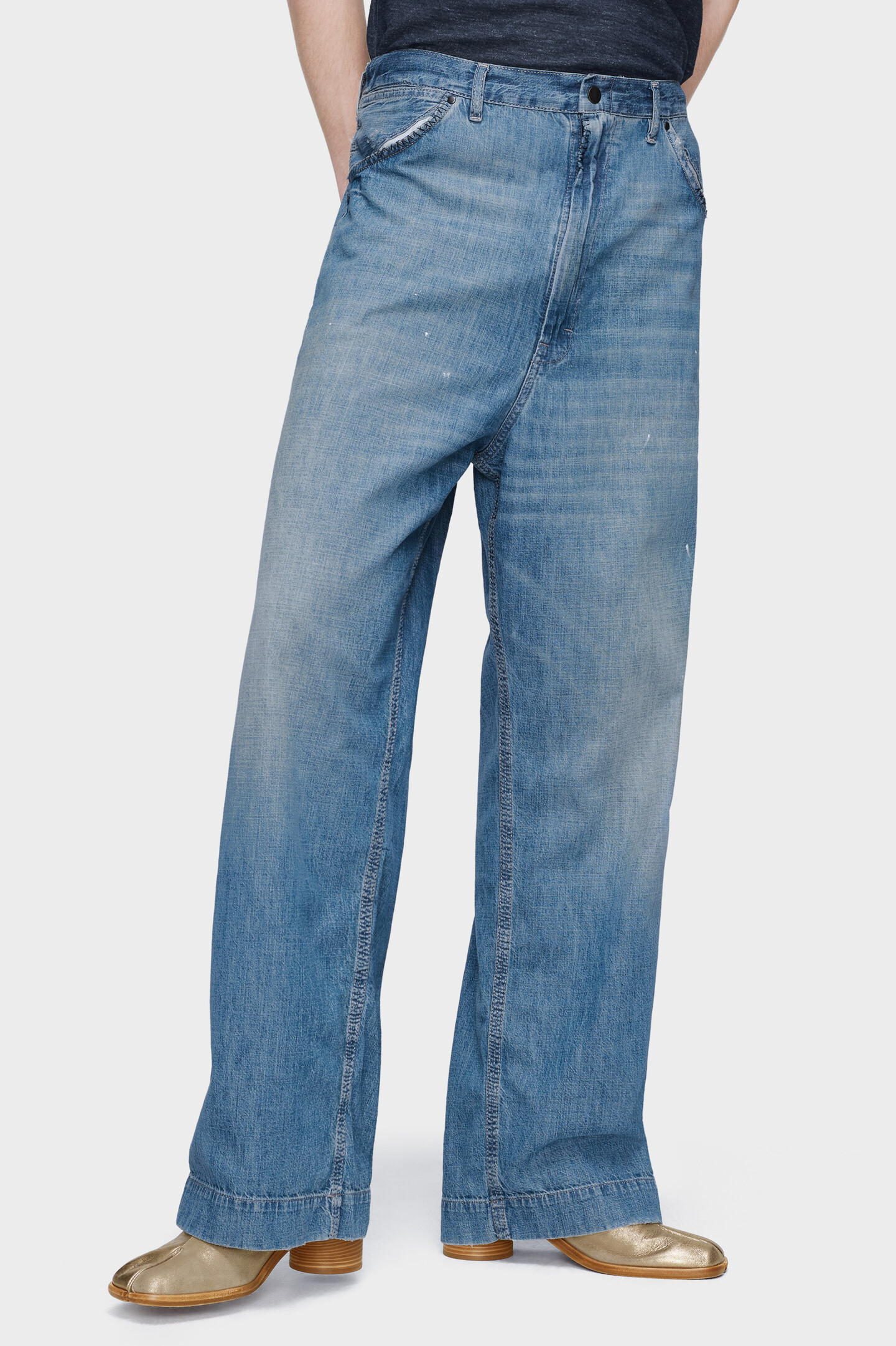 Blue Wide-leg jeans | Maison Margiela Official