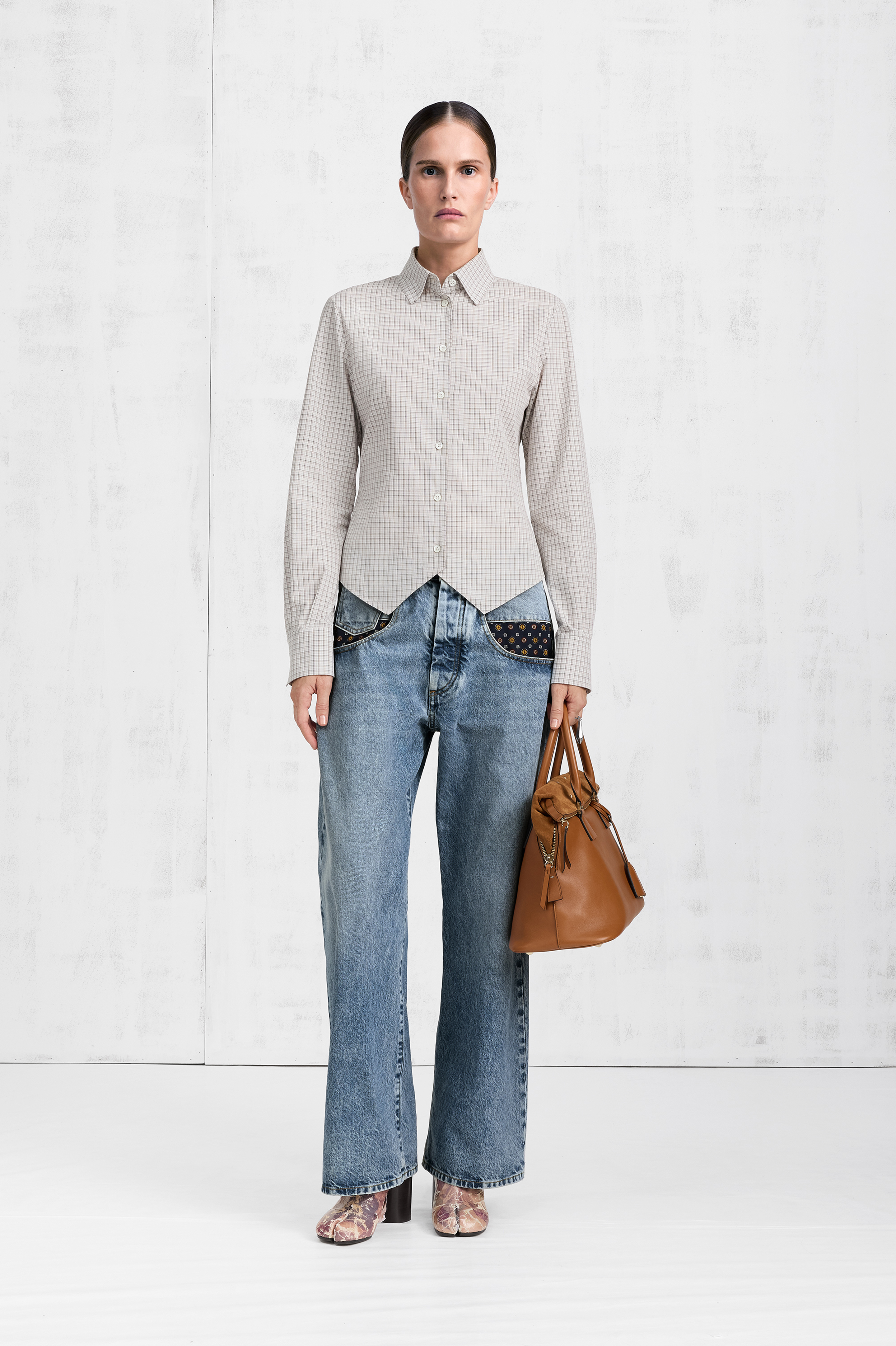 Jeans mit Taschenaufn&auml;hern